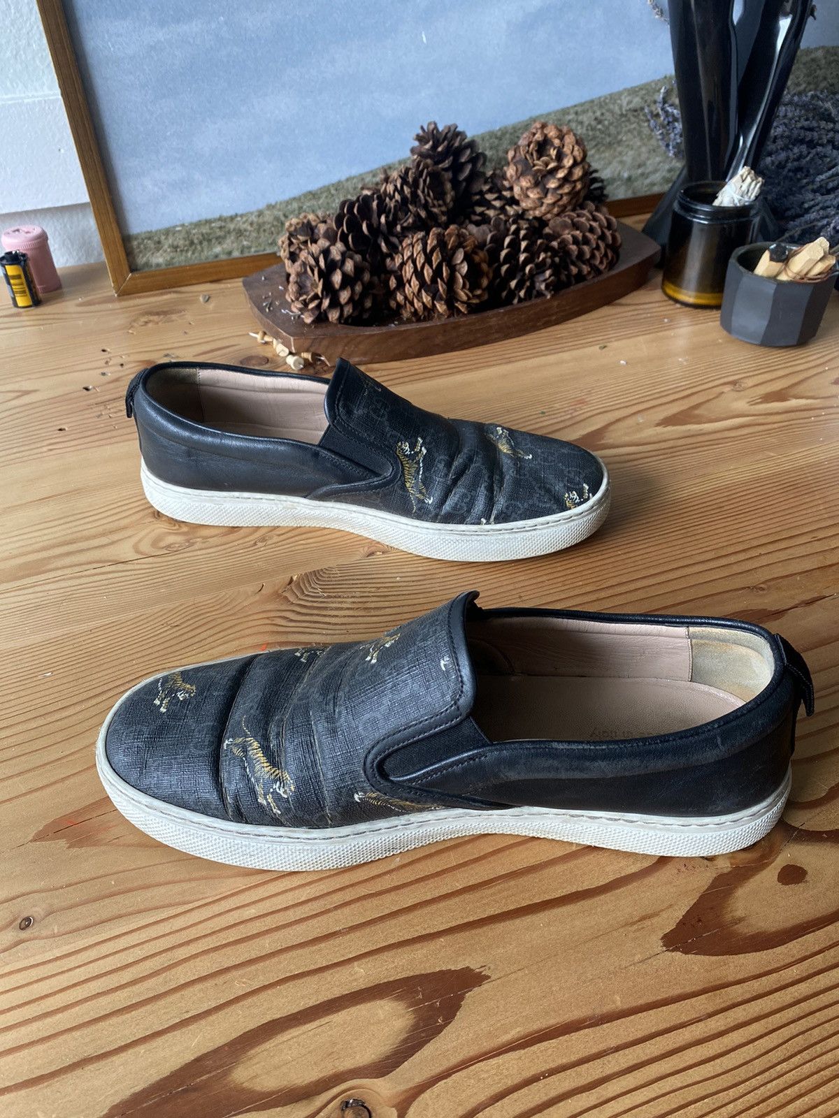 Gucci Gucci Dublin GG Supreme Tiger Slip On Sneakers Grailed