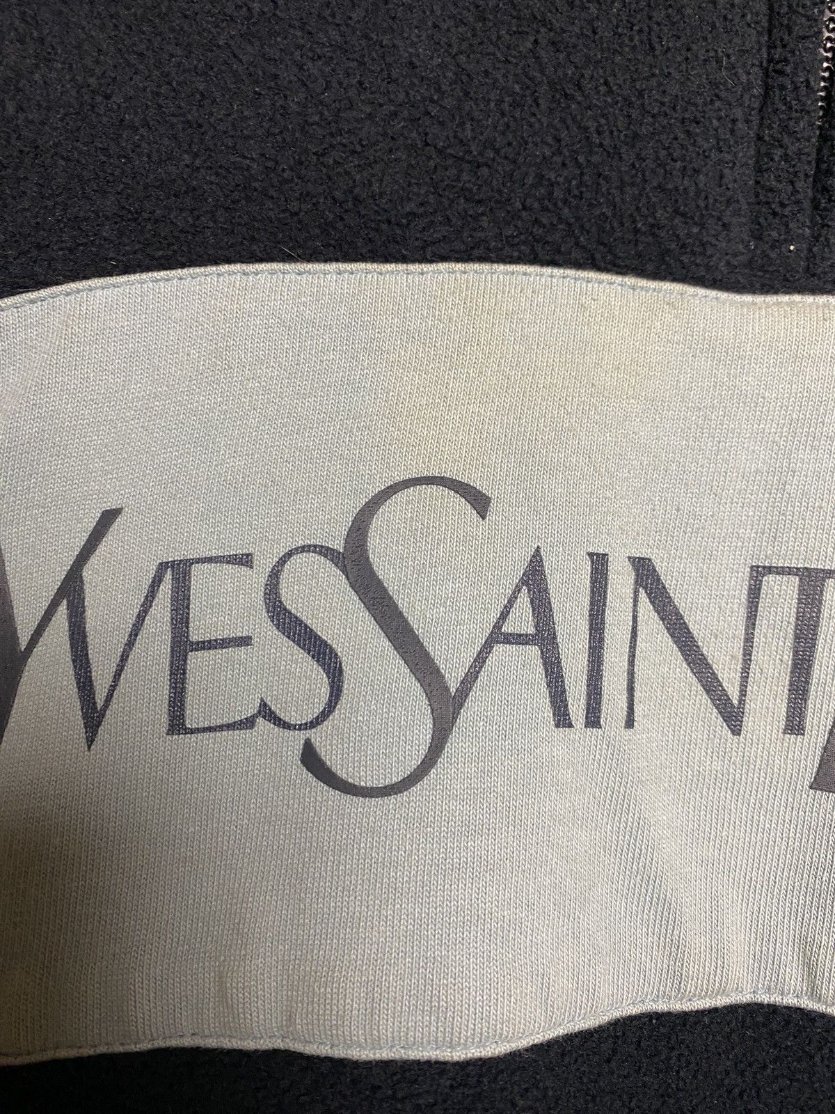 Yves Saint Laurent YSL fleece vintage big logo Yves Saint Laurent navy 2000s Size US XL / EU 56 / 4 - 5 Thumbnail