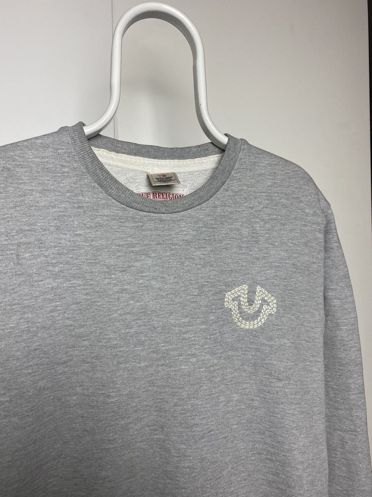 True Religion × Vintage True Religion vintage grey sweatshirt fat stitching Y2K Size US M / EU 48-50 / 2 - 2 Thumbnail