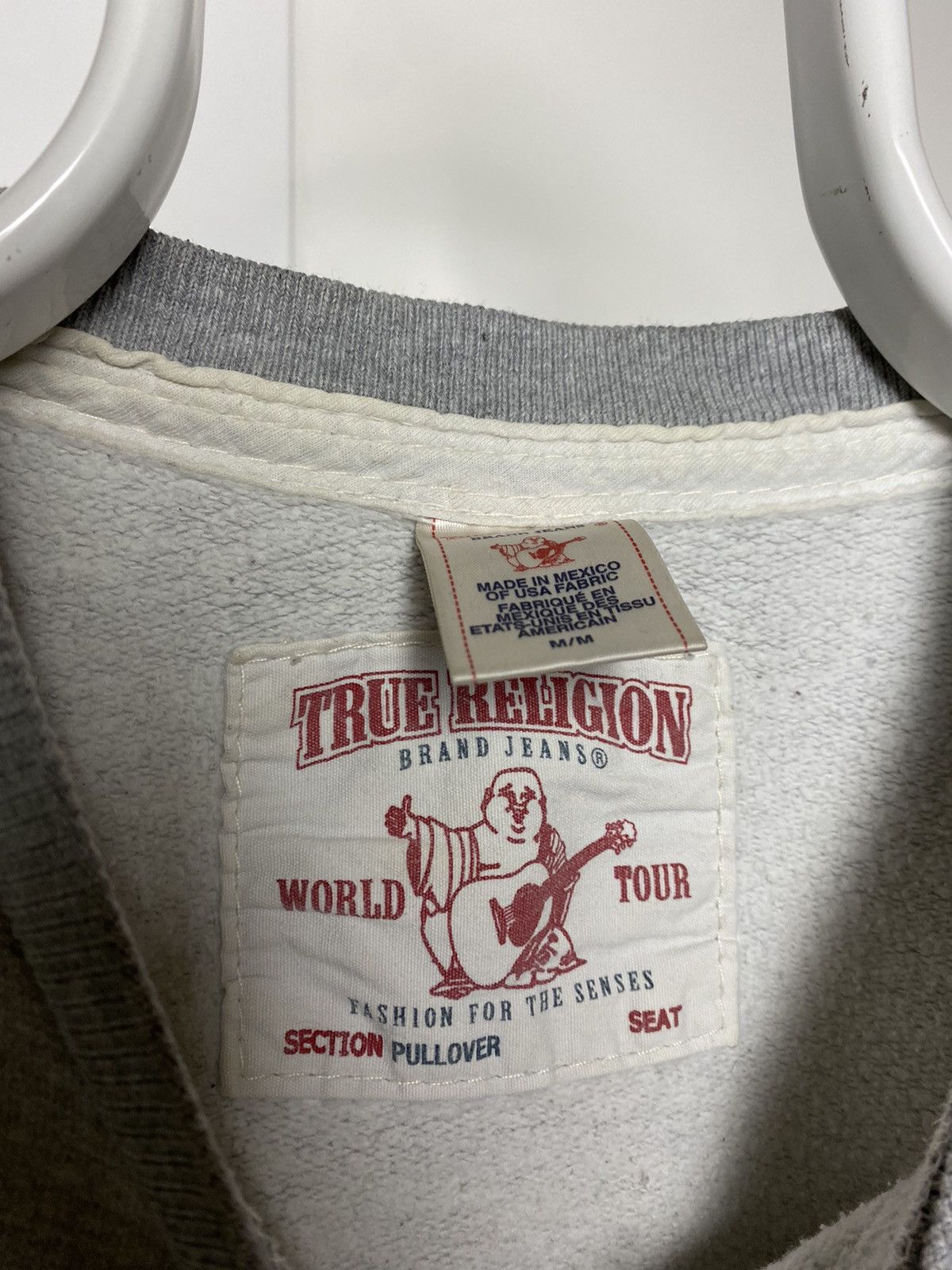 True Religion × Vintage True Religion vintage grey sweatshirt fat stitching Y2K Size US M / EU 48-50 / 2 - 4 Thumbnail