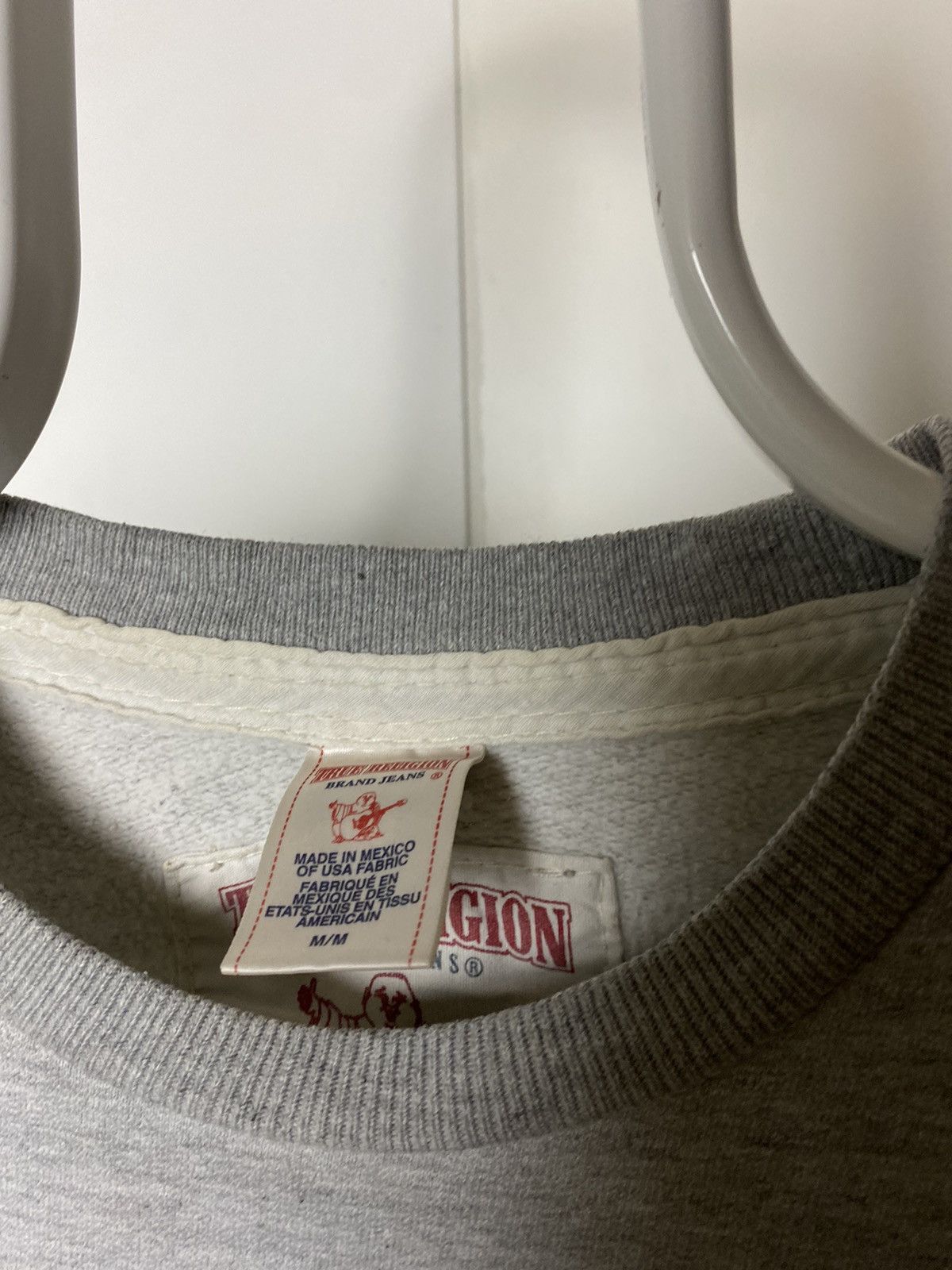 True Religion × Vintage True Religion vintage grey sweatshirt fat stitching Y2K Size US M / EU 48-50 / 2 - 3 Thumbnail