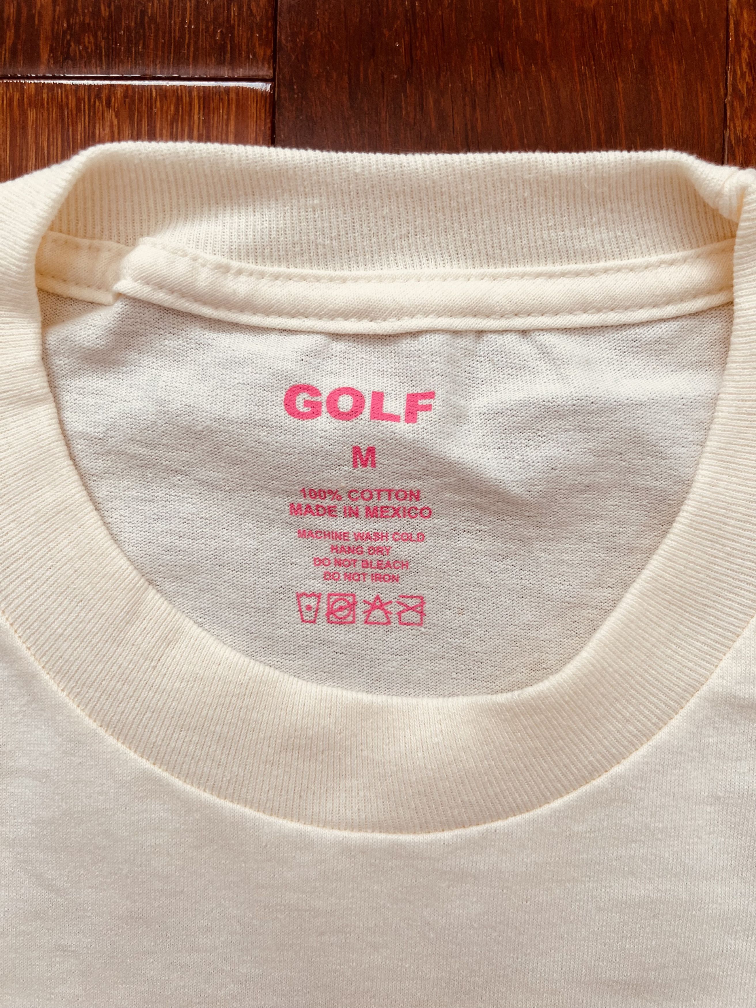 Golf Wang 💚 Golf Wang Multi Color 3D Logo Tee Cream Medium NEW Size US M / EU 48-50 / 2 - 4 Thumbnail
