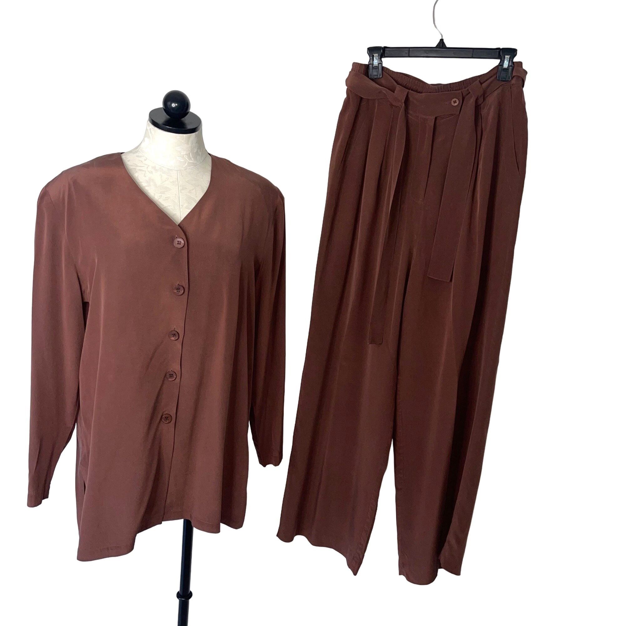 Braemar By Jeremy Scott Vintage Womens Pant Set 12 Brown