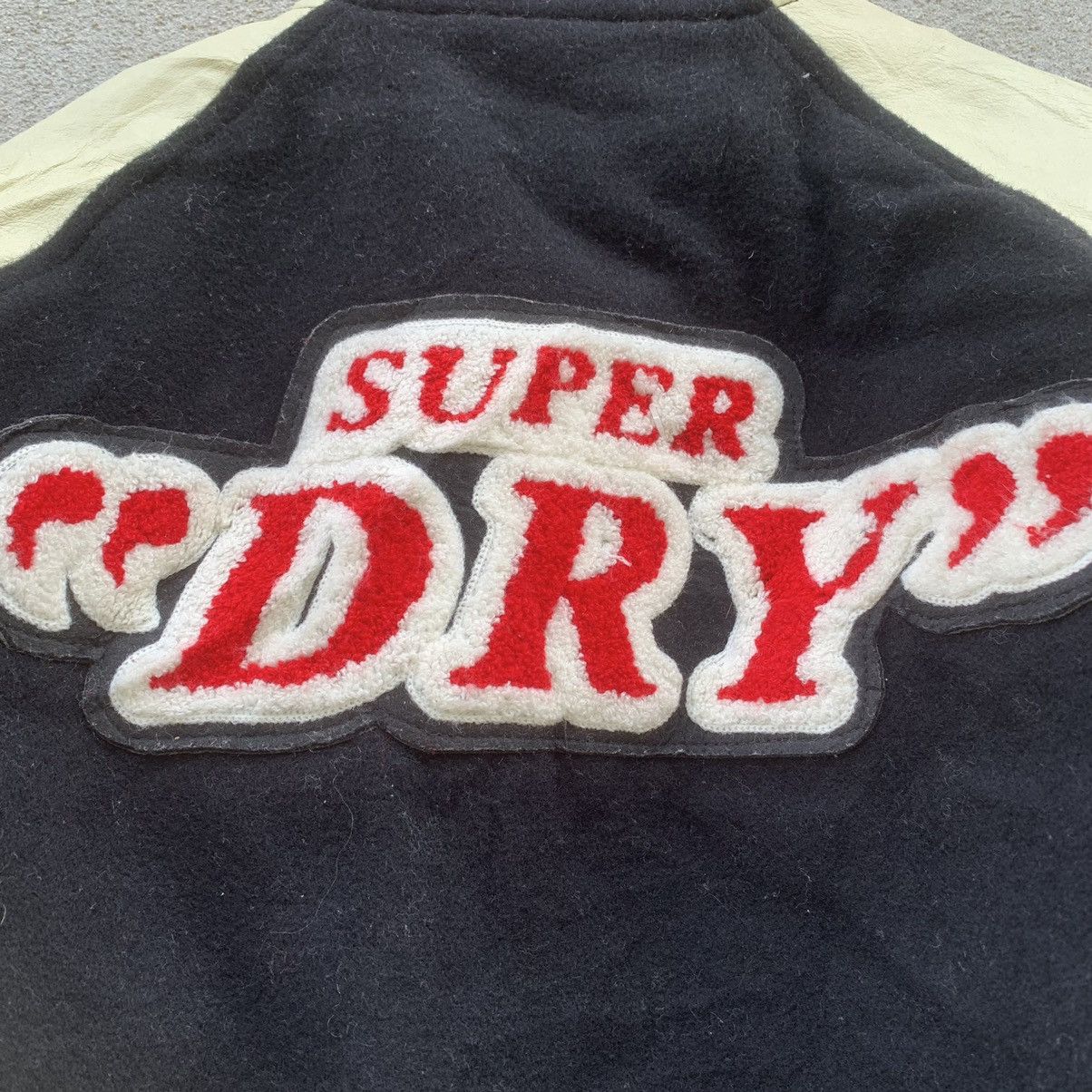 Superdry SUPERDRY BIG LOGO VARSITY JACKET LEATHER HANDLING VERY RARE Size US L / EU 52-54 / 3 - 10 Thumbnail