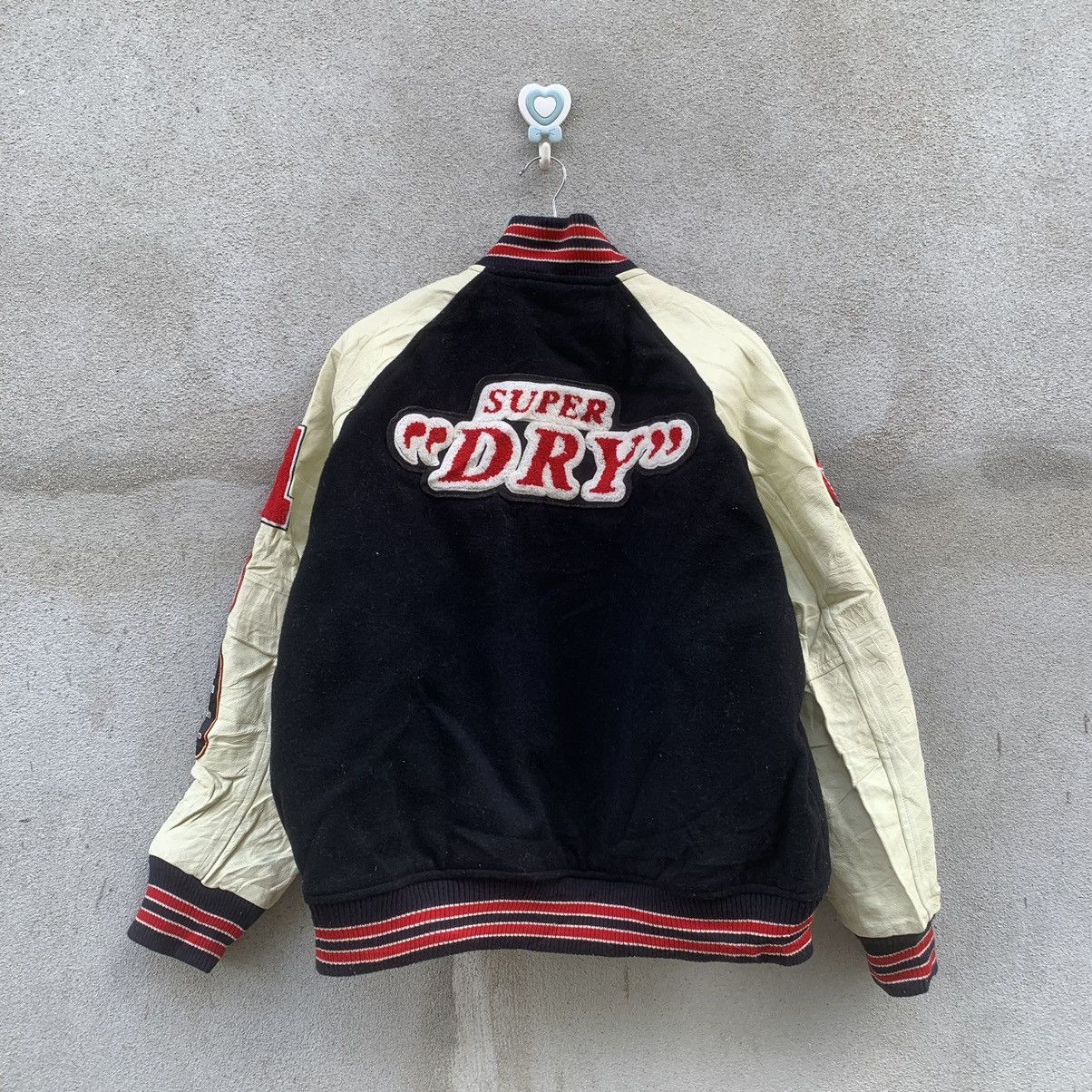 Superdry SUPERDRY BIG LOGO VARSITY JACKET LEATHER HANDLING VERY RARE Size US L / EU 52-54 / 3 - 8 Thumbnail