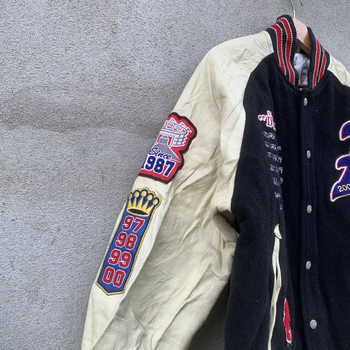 Superdry SUPERDRY BIG LOGO VARSITY JACKET LEATHER HANDLING VERY RARE Size US L / EU 52-54 / 3 - 4 Thumbnail