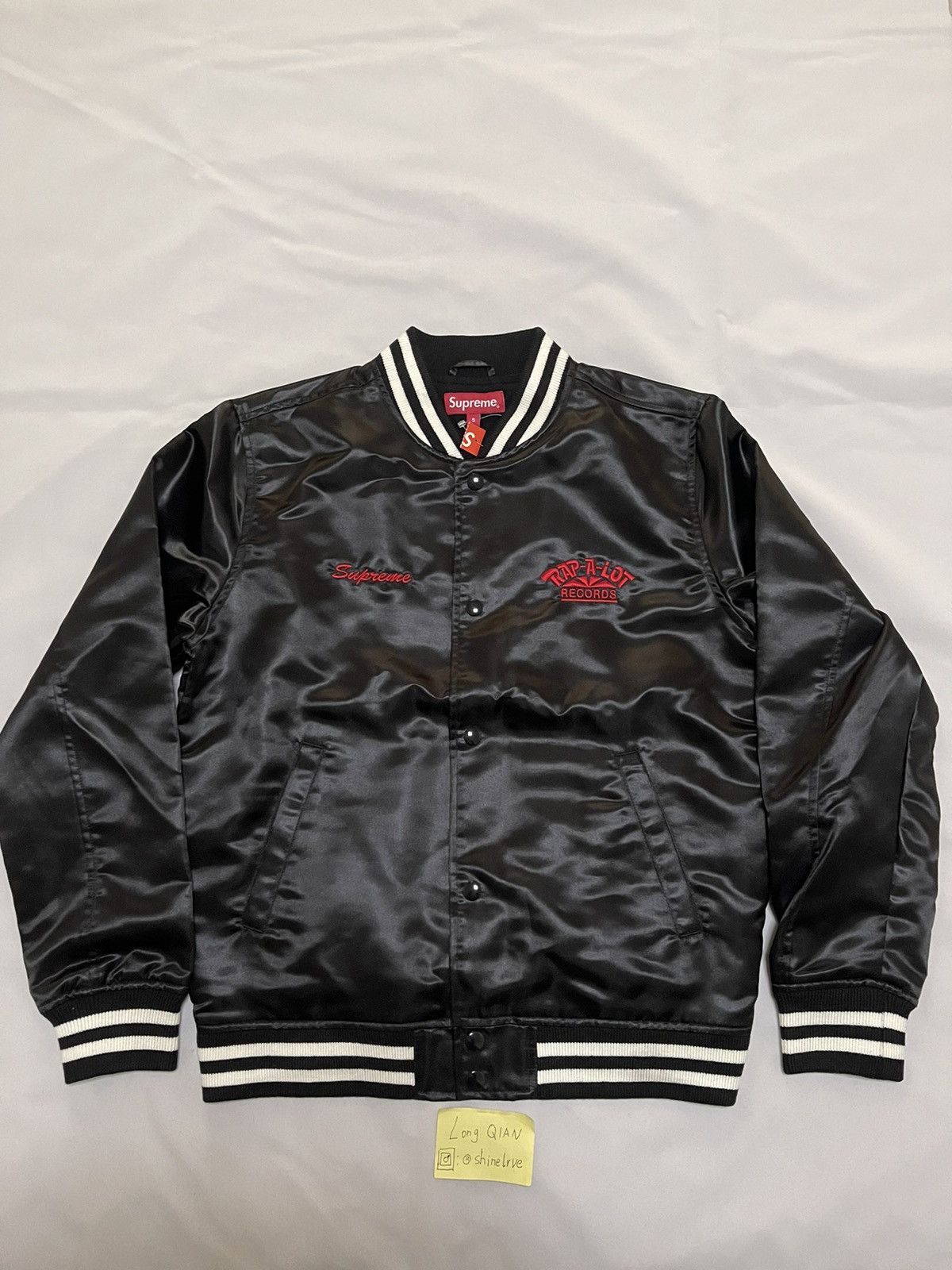 Supreme Supreme rap a lot records satin Jacket Size US S / EU 44-46 / 1 - 2 Thumbnail