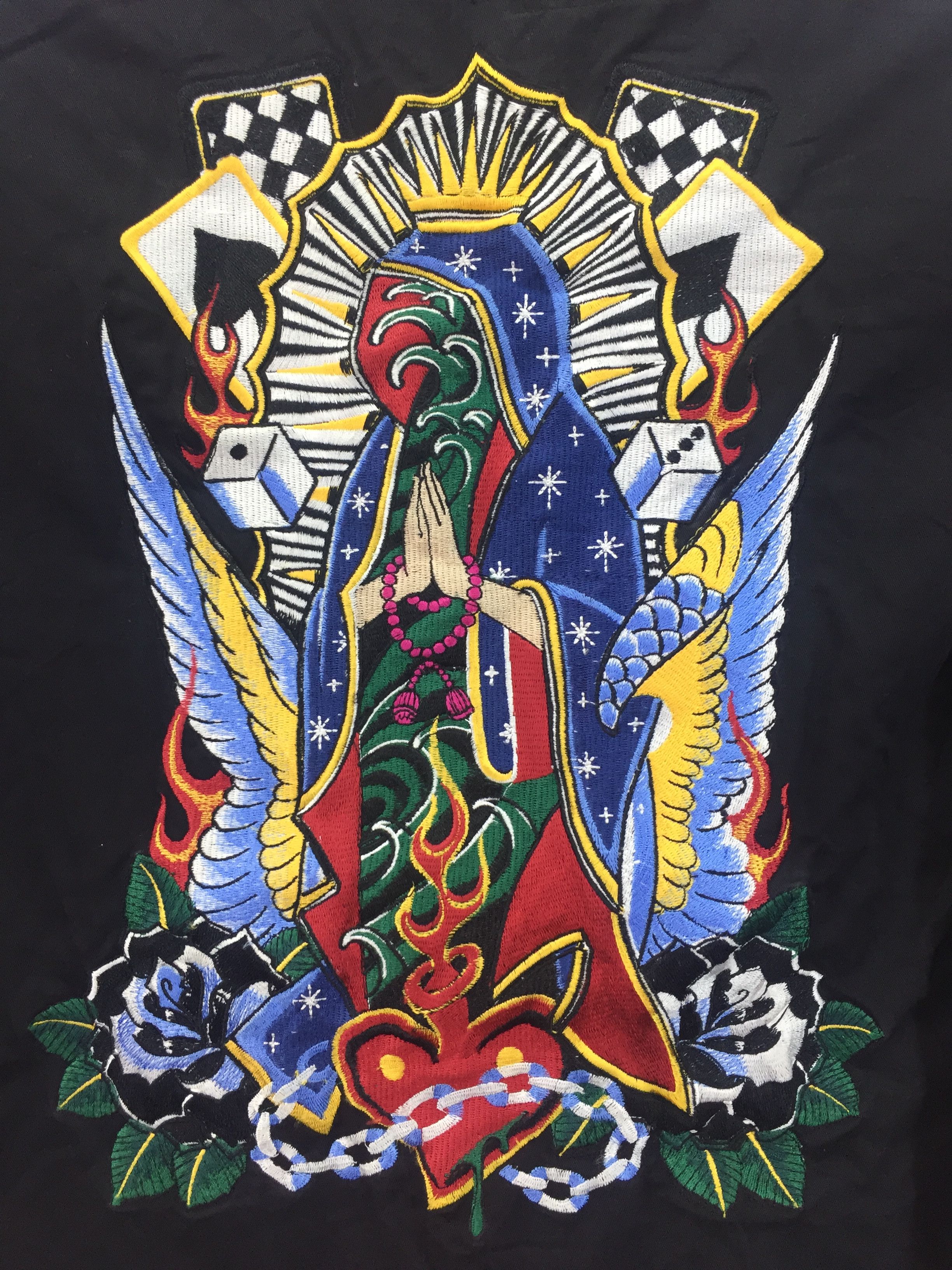 Japanese Brand BLACK FLAME X LIL HEART EMBROIDERY DESIGNER SHIRT Size US M / EU 48-50 / 2 - 7 Thumbnail