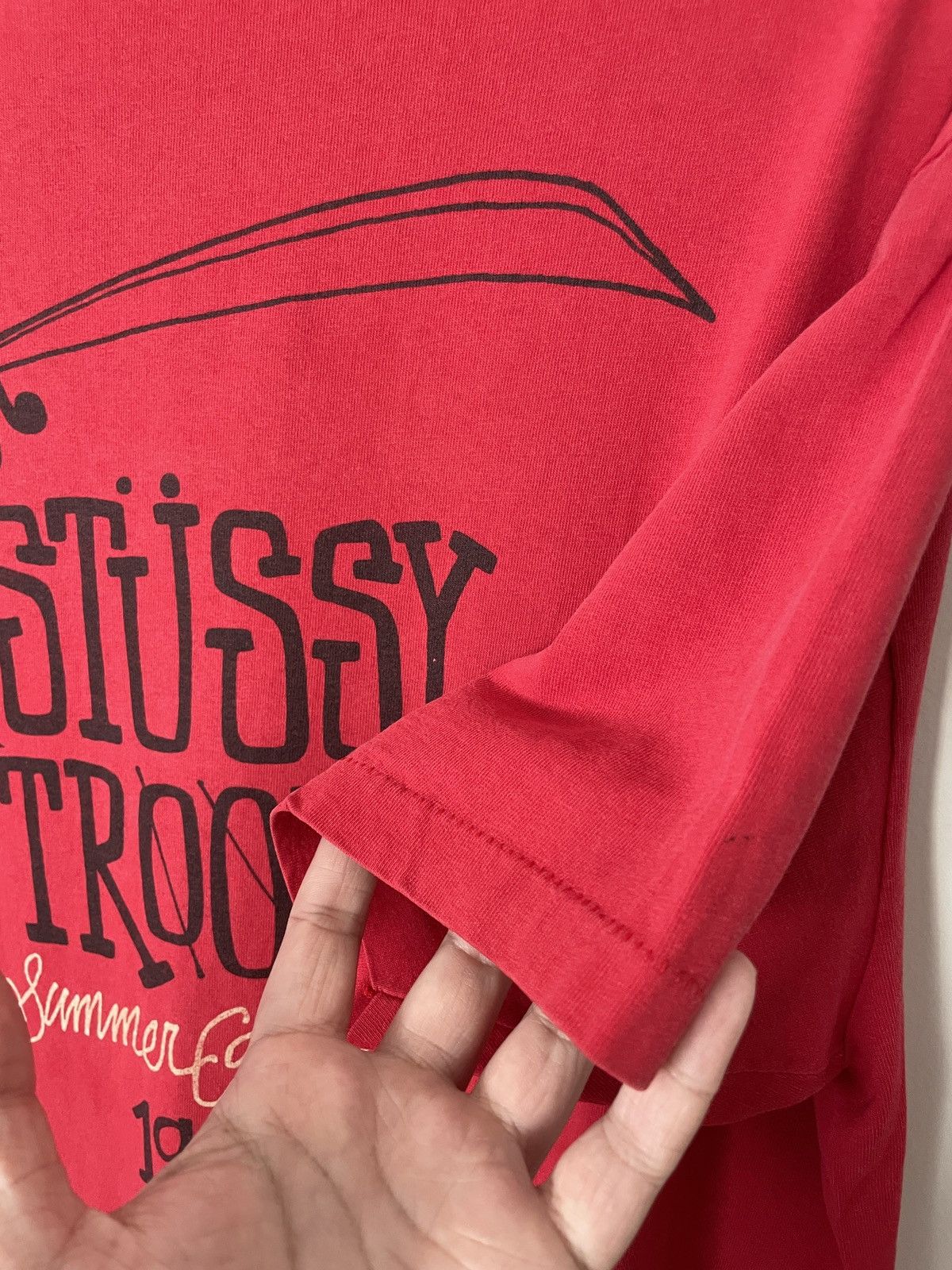 Vintage 90s 1992 Stüssy Troops Summer Campaign tee