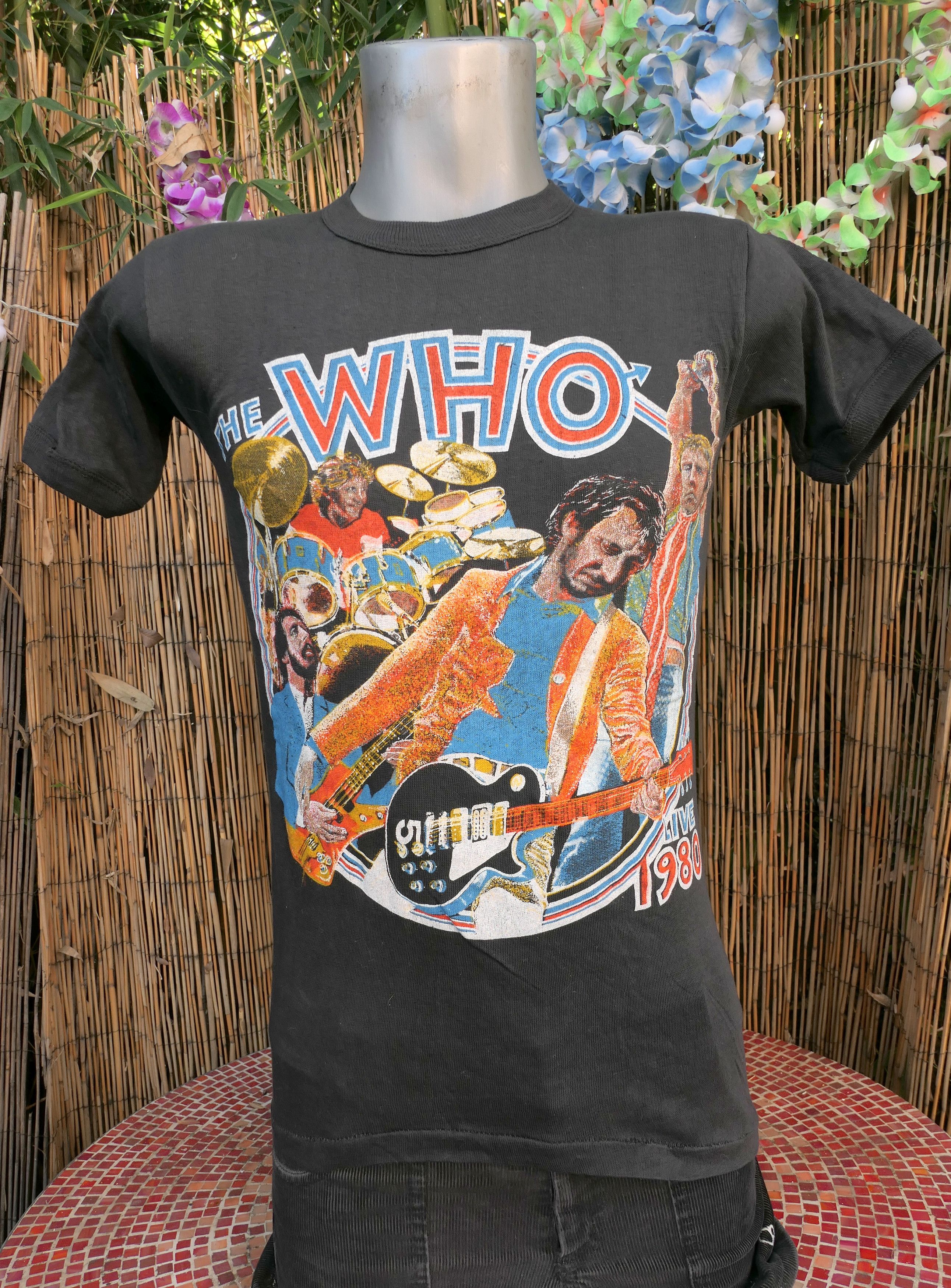 80's Vintage 1980 THE WHO Keith Moon T Shirt Small