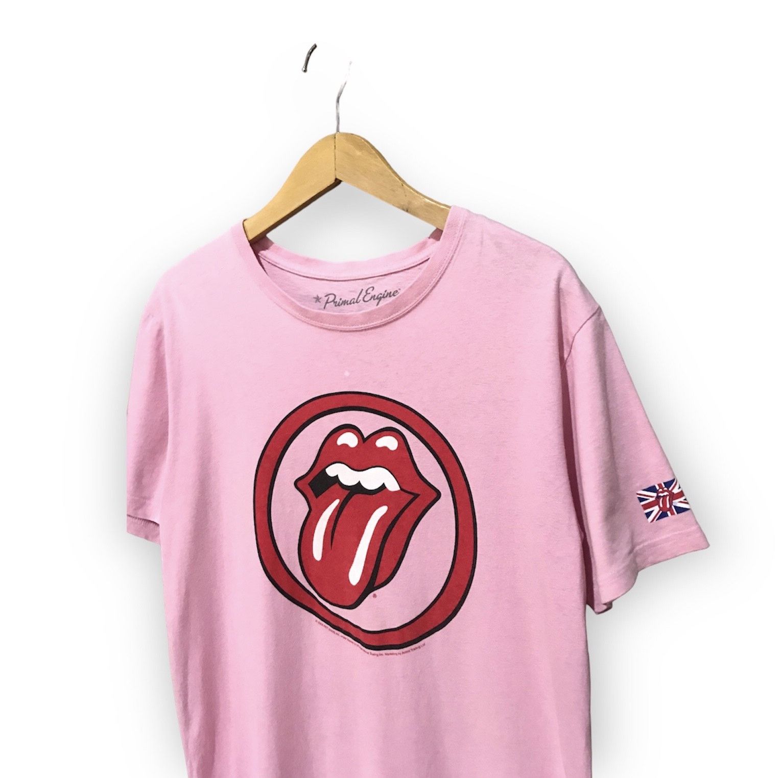 The Rolling Stones Rare The rolling Stones X japanese market pink t shirt Size US L / EU 52-54 / 3 - 3 Thumbnail