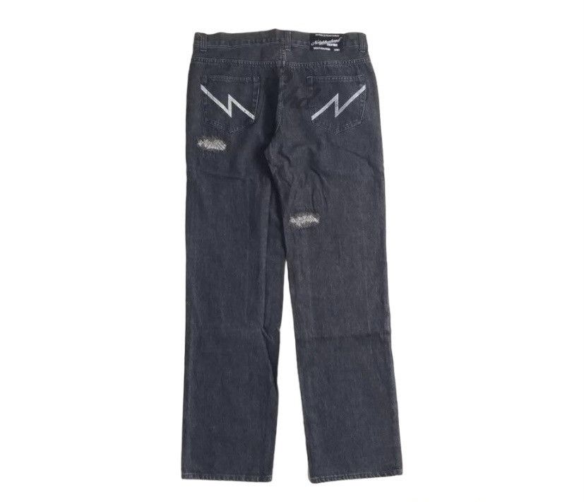 Neighborhood Y2K 2002 Ripped denim grey jeans