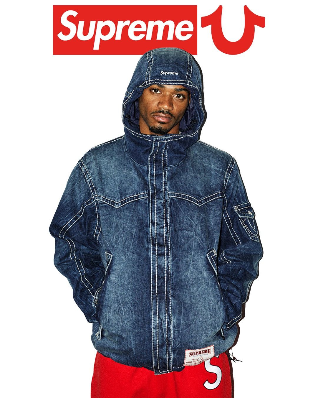 Supreme 2022 SUPREME X TRUE RELIGION GORE-TEX SHELL JACKET - DENIM | Grailed