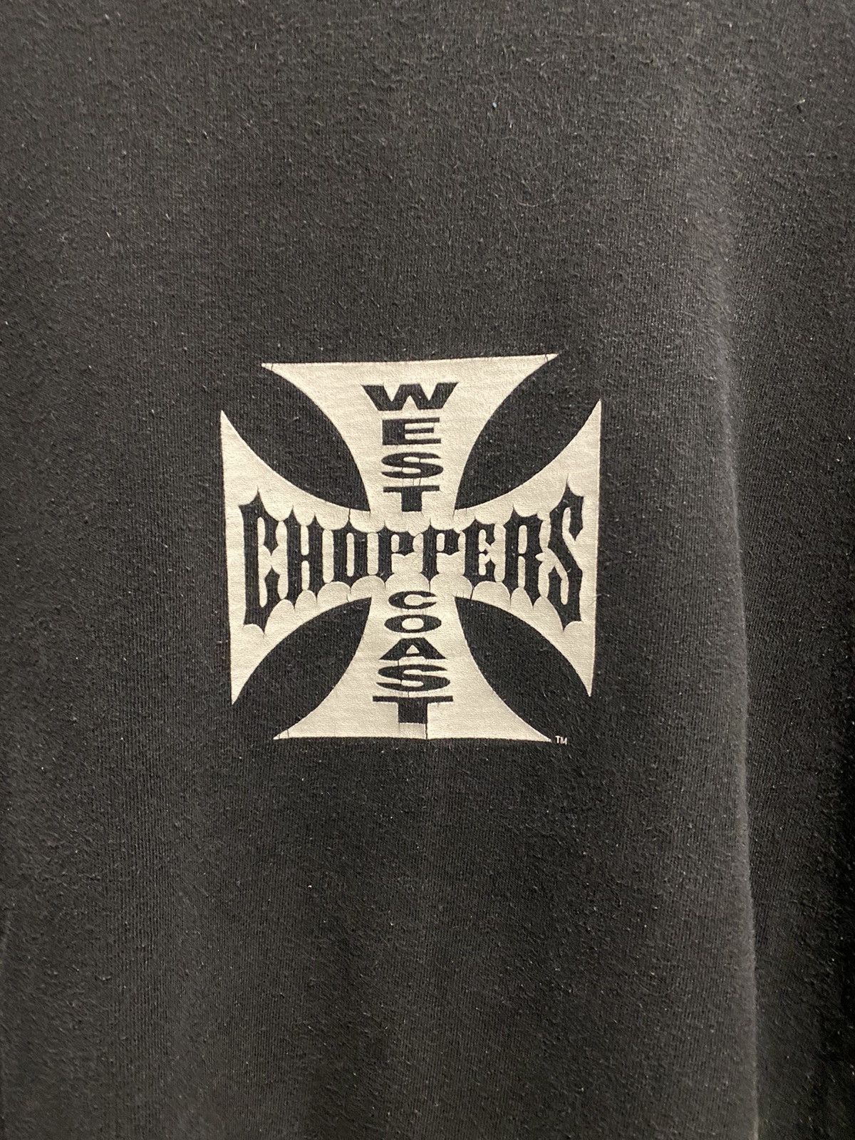 Vintage × West Coast Choppers West Coast Choppers Long Beach CA Black & White Tee Size US L / EU 52-54 / 3 - 5 Thumbnail