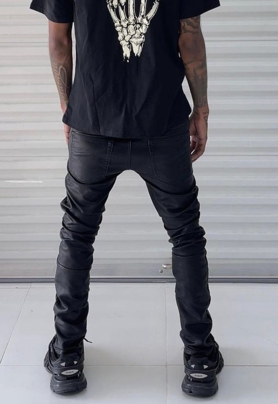パンツ mnml leather jeans black denim 28 mnml] M11 Stretch Denim Black (28～38インチ) - DOPE TOKYO
