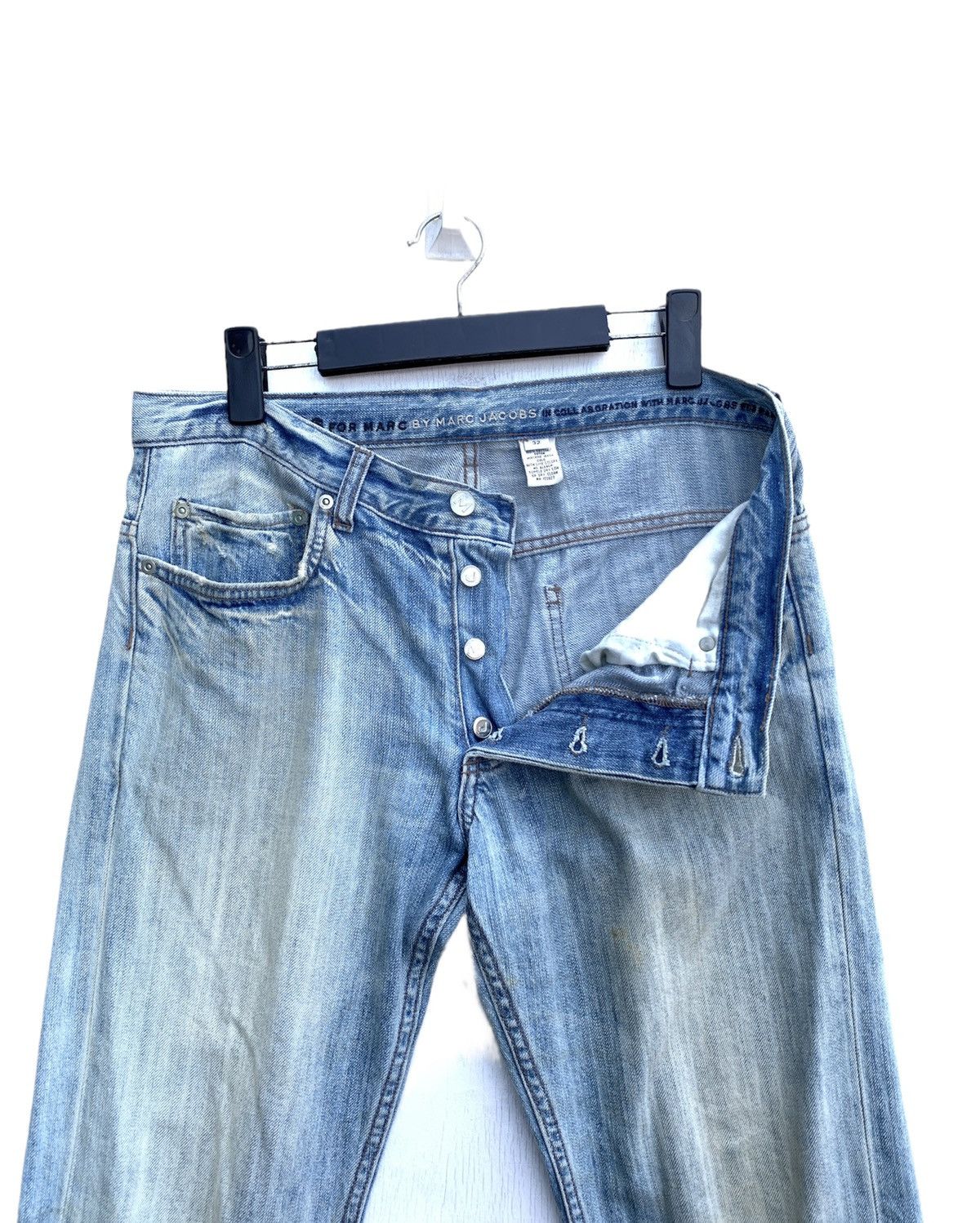 Marc Jacobs × Marc by Marc Jacobs × Vintage Vintage Marc Jacobs Distressed Denim Size US 34 / EU 50 - 13 Thumbnail
