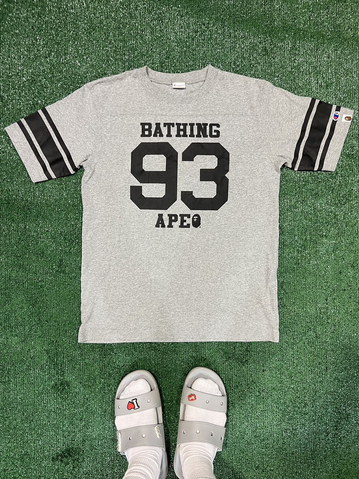 Bape x champion tee online