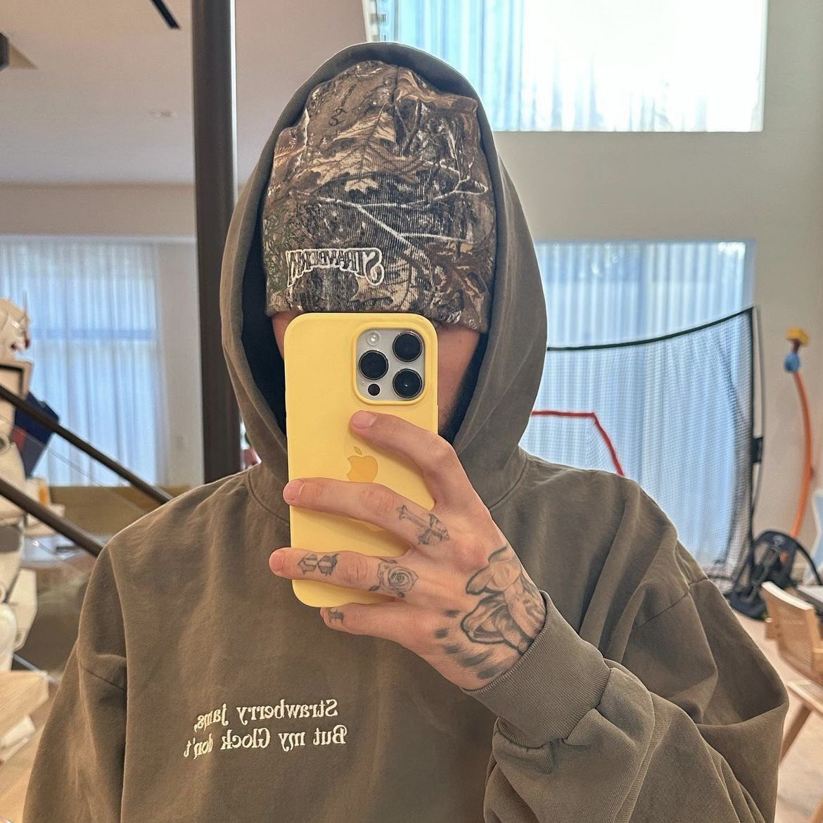 Kai Strawberry brand Kai real tree camo beanie Grailed