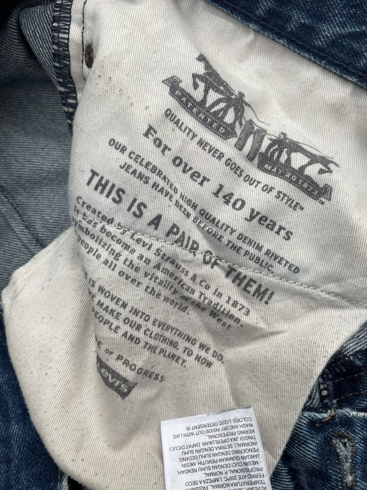 Levi's Levis 511 Altered Denim Size US 34 / EU 50 - 15 Thumbnail