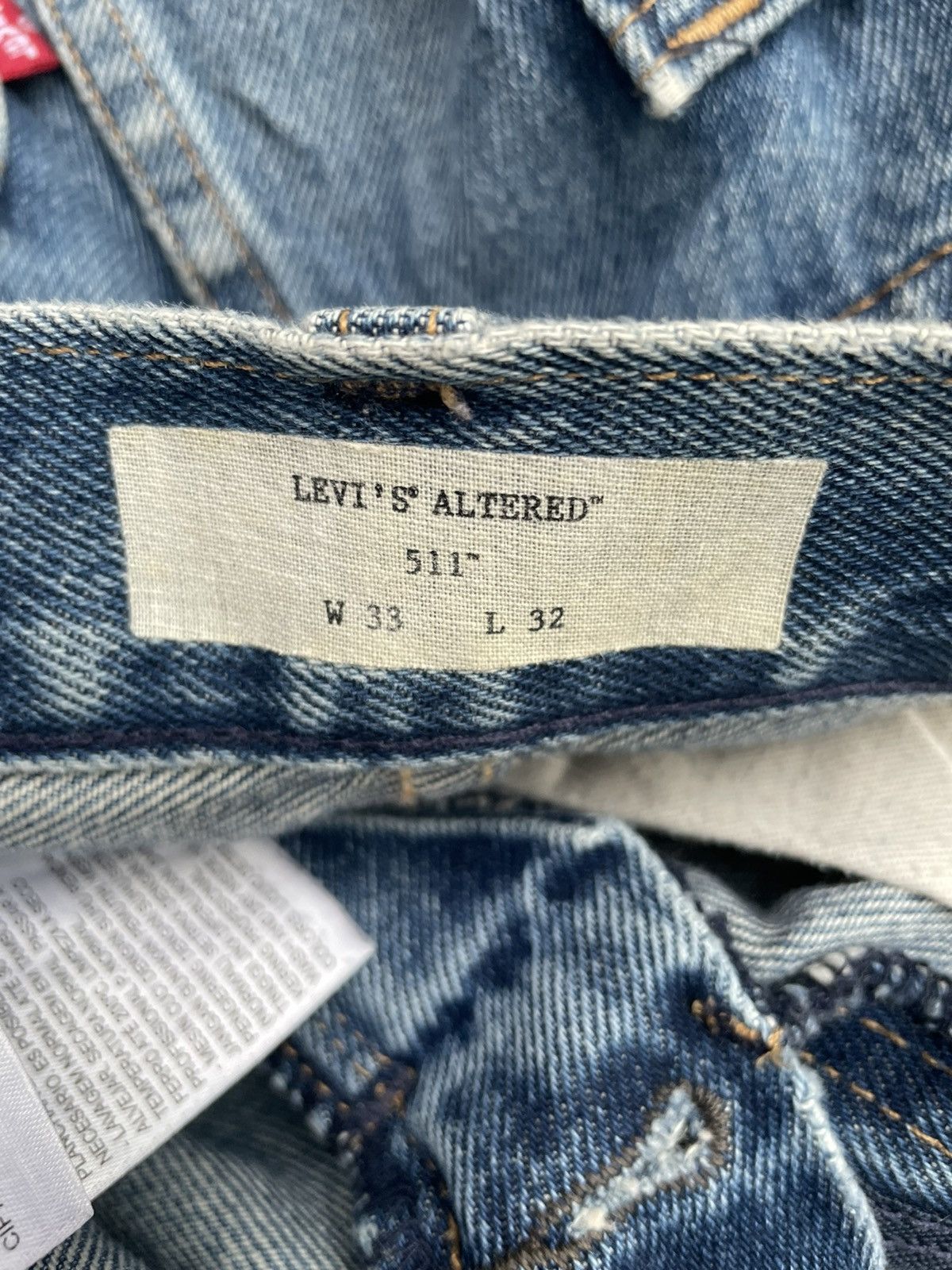 Levi's Levis 511 Altered Denim Size US 34 / EU 50 - 14 Thumbnail