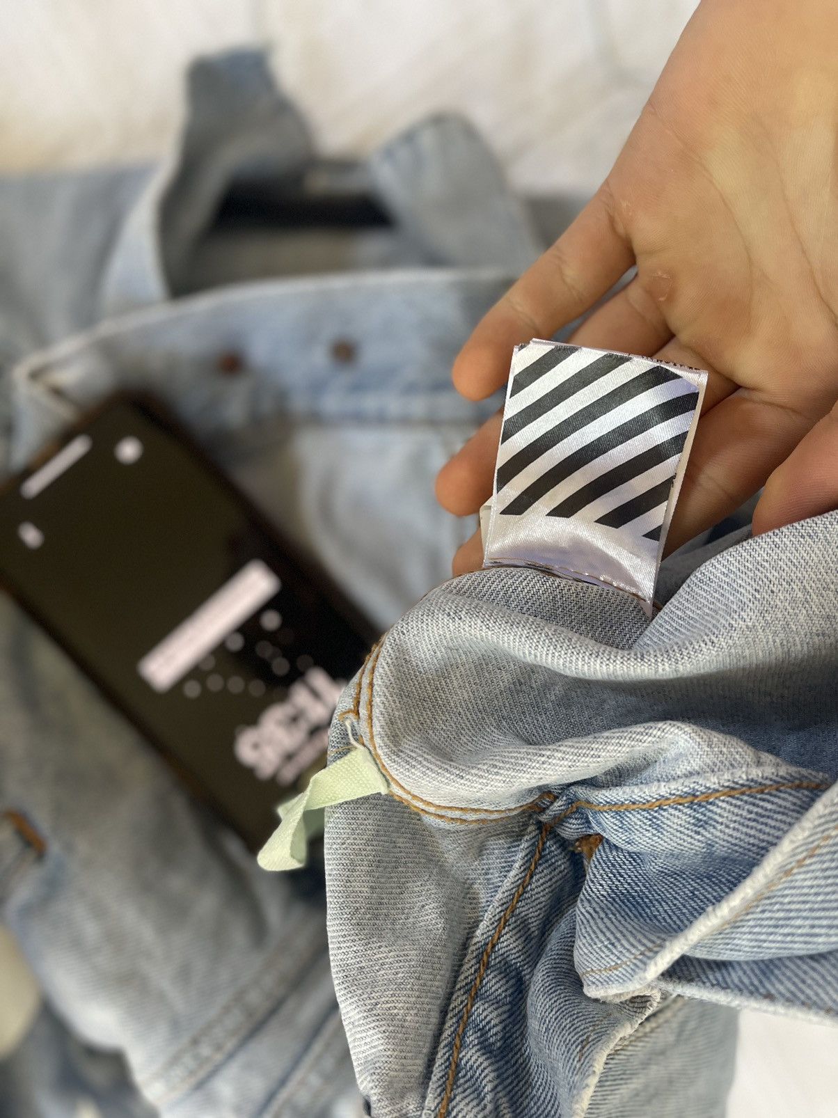 Off-White Off white temperature denim jacket Size US M / EU 48-50 / 2 - 14 Thumbnail