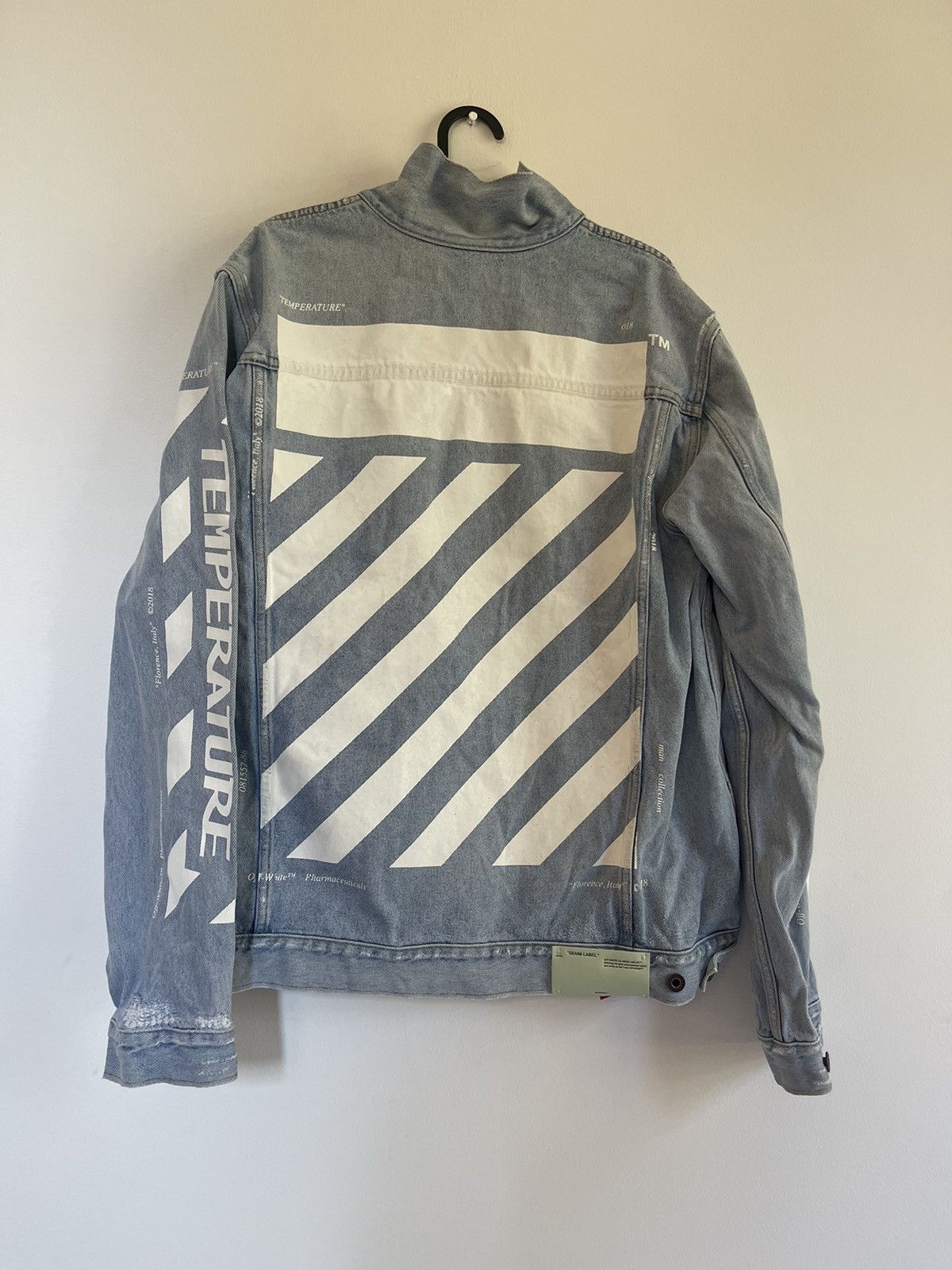Off-White Off white temperature denim jacket Size US M / EU 48-50 / 2 - 3 Thumbnail