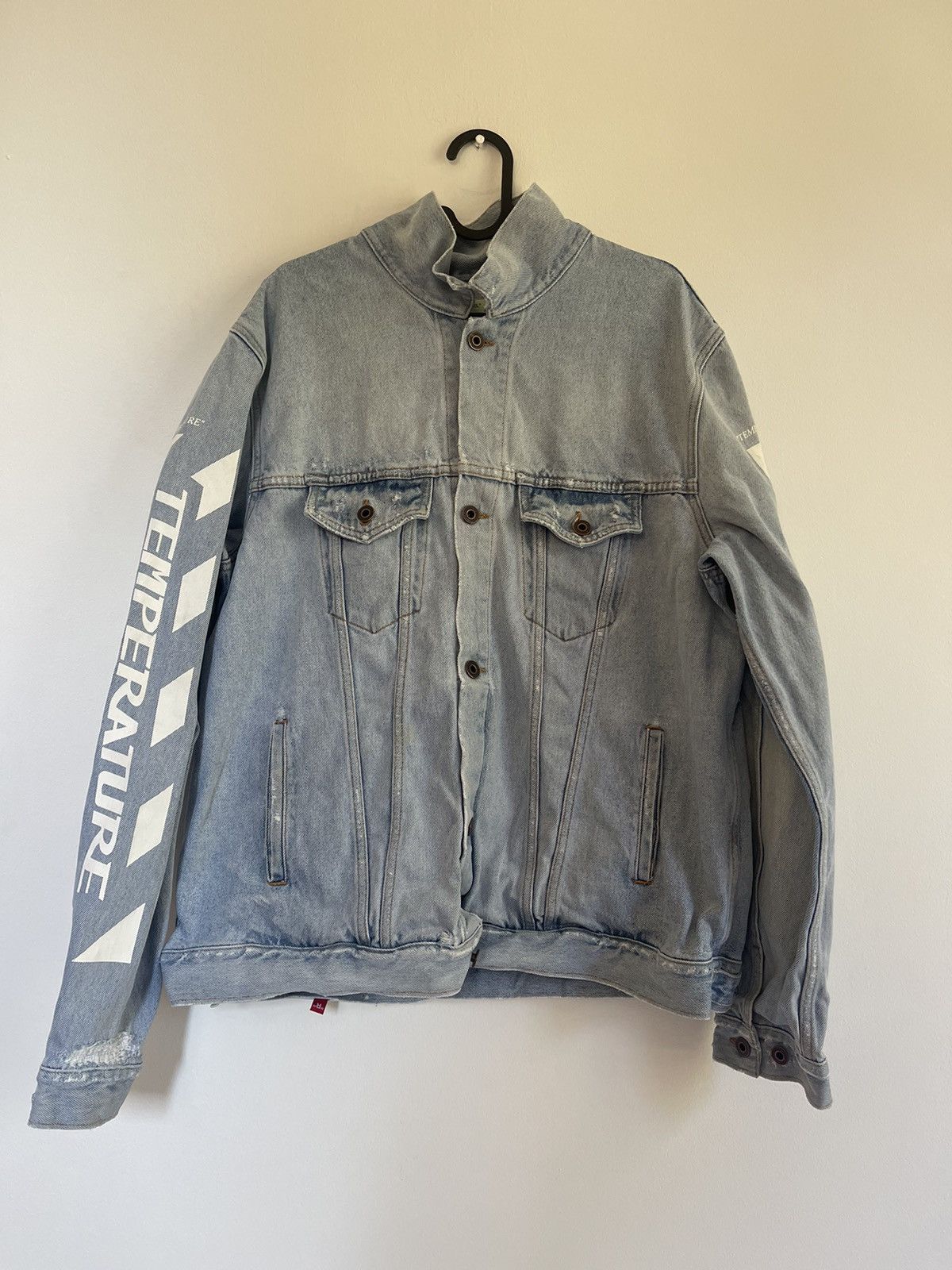 Off-White Off white temperature denim jacket Size US M / EU 48-50 / 2 - 5 Thumbnail