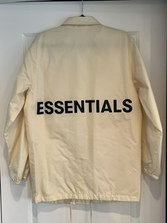 Fear of God Fear of God Essentials Coaches Jacket (FW18 – Cream