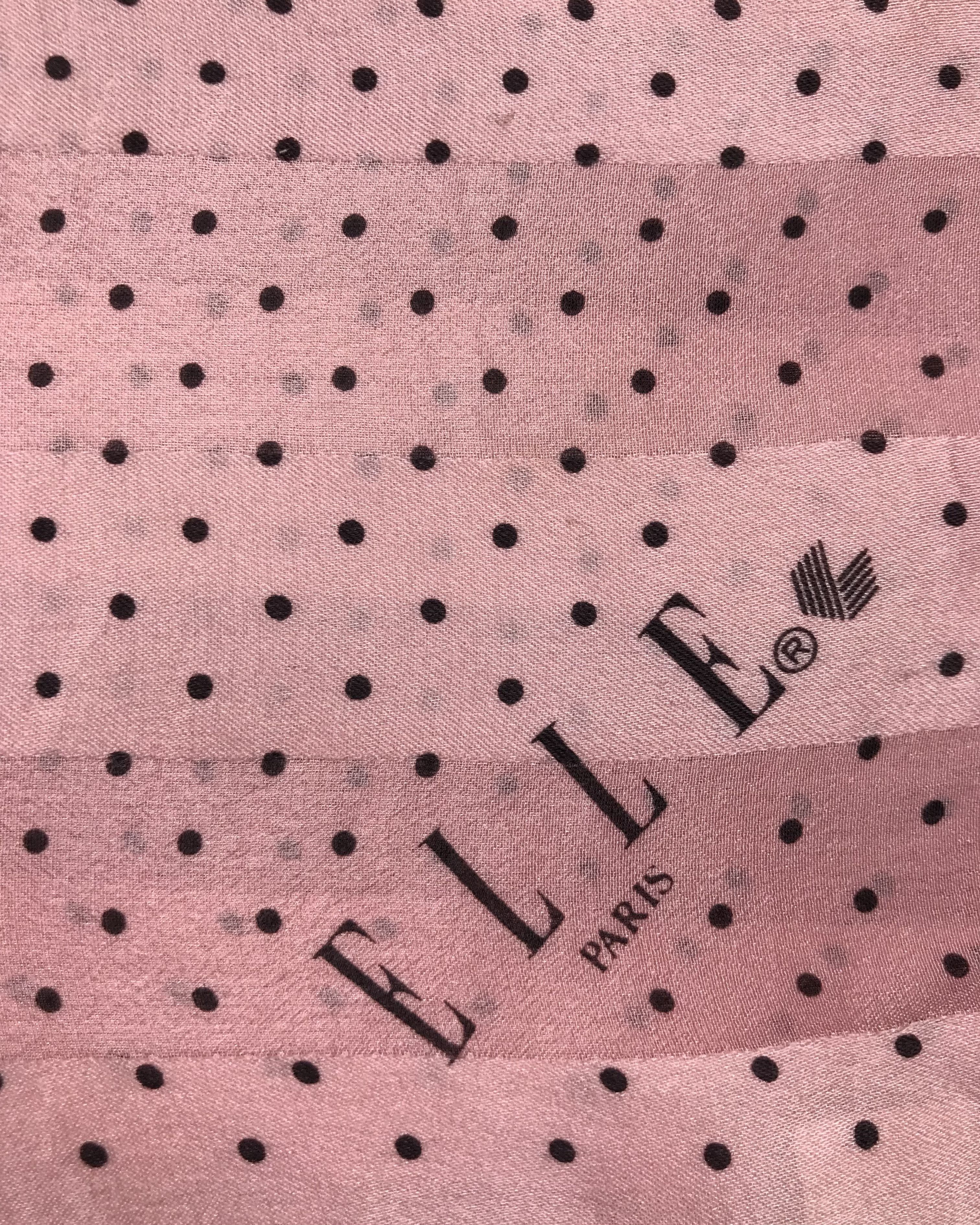 Designer × Other EL802 Elle Polkadots Silk Scarf Size ONE SIZE - 6 Thumbnail