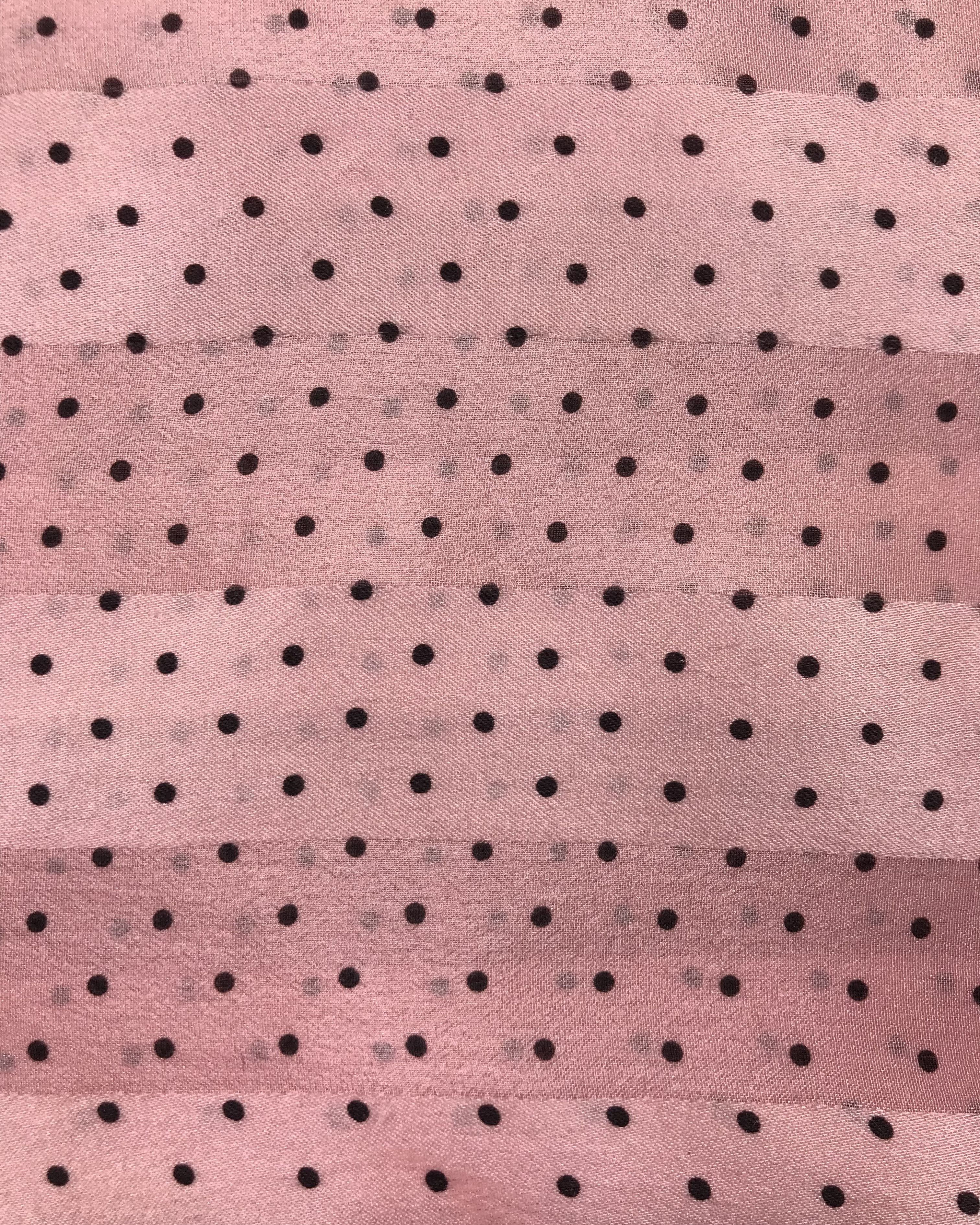 Designer × Other EL802 Elle Polkadots Silk Scarf Size ONE SIZE - 7 Thumbnail