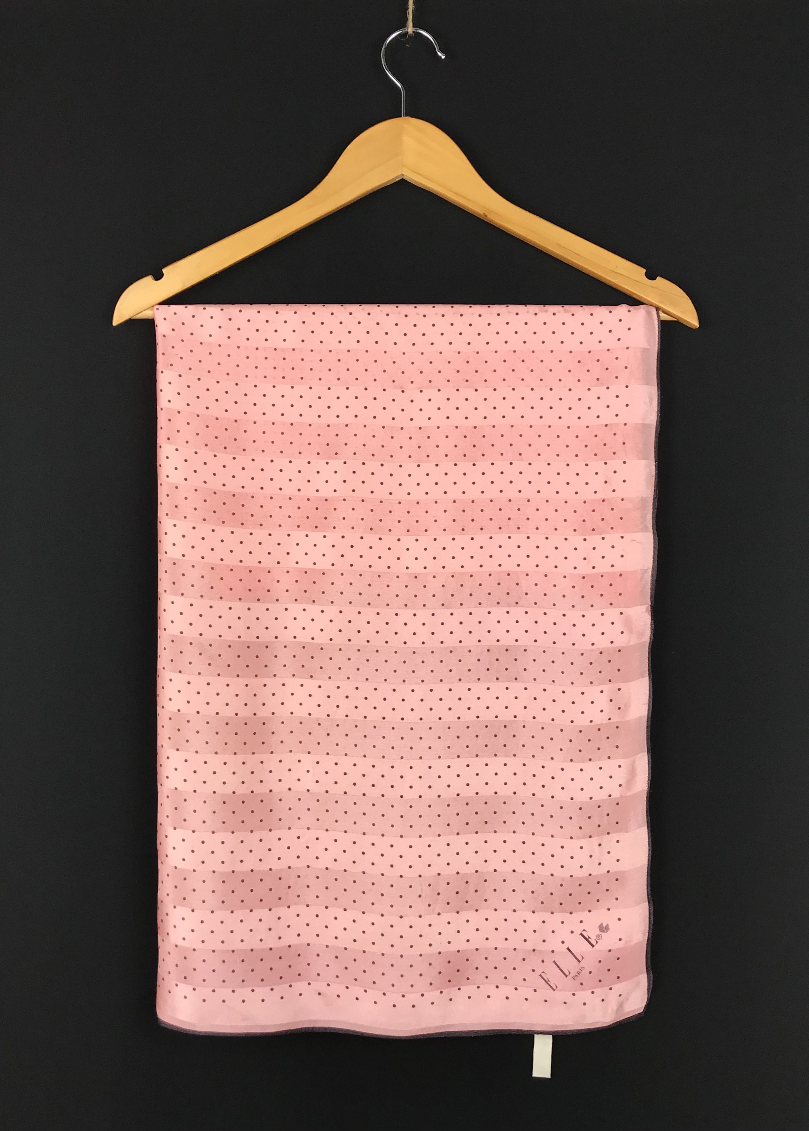 Designer × Other EL802 Elle Polkadots Silk Scarf Size ONE SIZE - 4 Thumbnail
