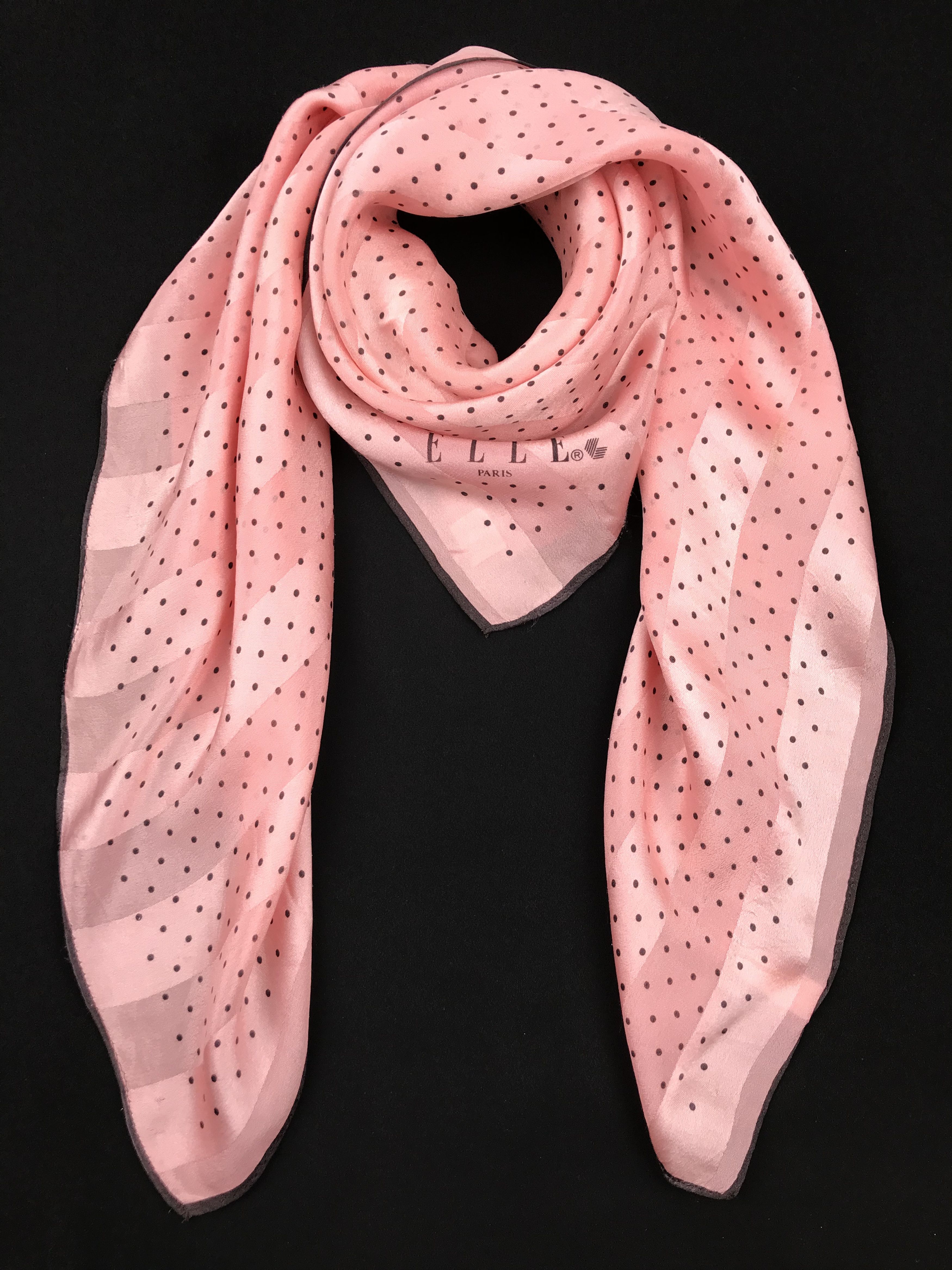 Designer × Other EL802 Elle Polkadots Silk Scarf Size ONE SIZE - 3 Thumbnail