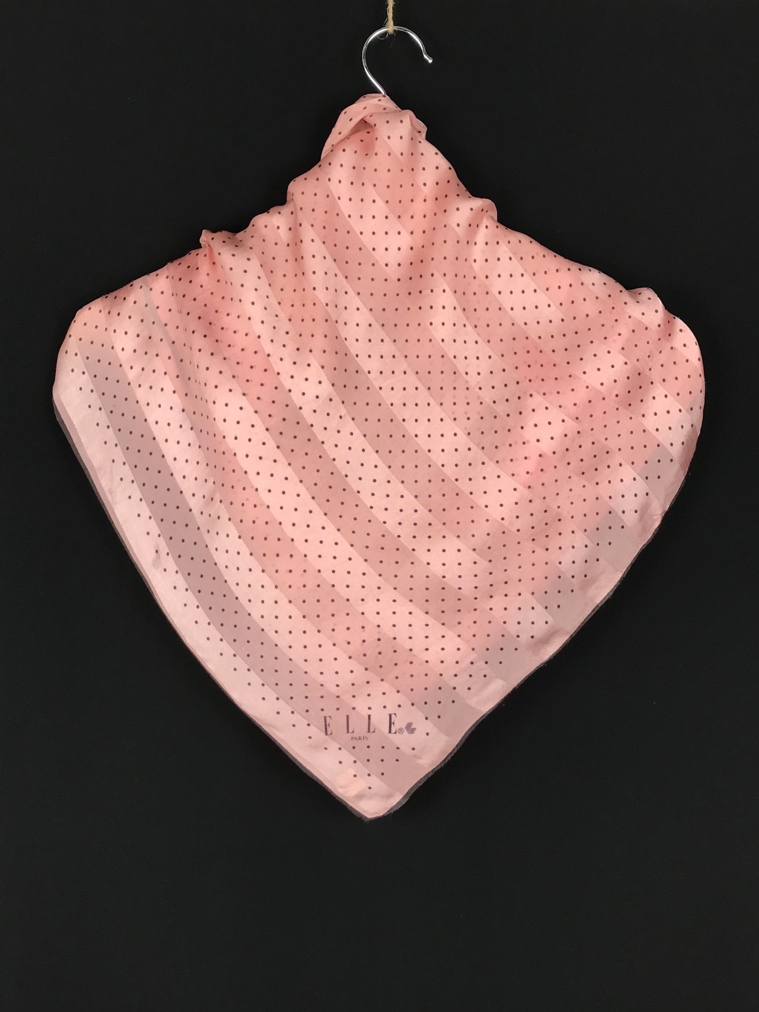 Designer × Other EL802 Elle Polkadots Silk Scarf Size ONE SIZE - 2 Thumbnail
