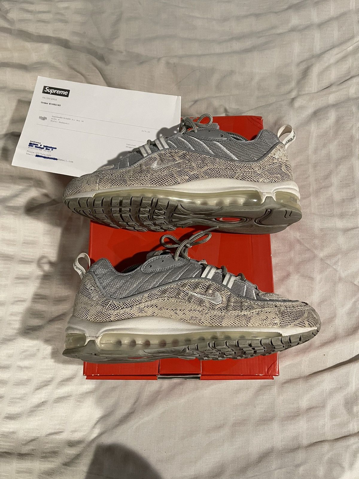 Nike Supreme X Air Max 98 Snakeskin | Grailed