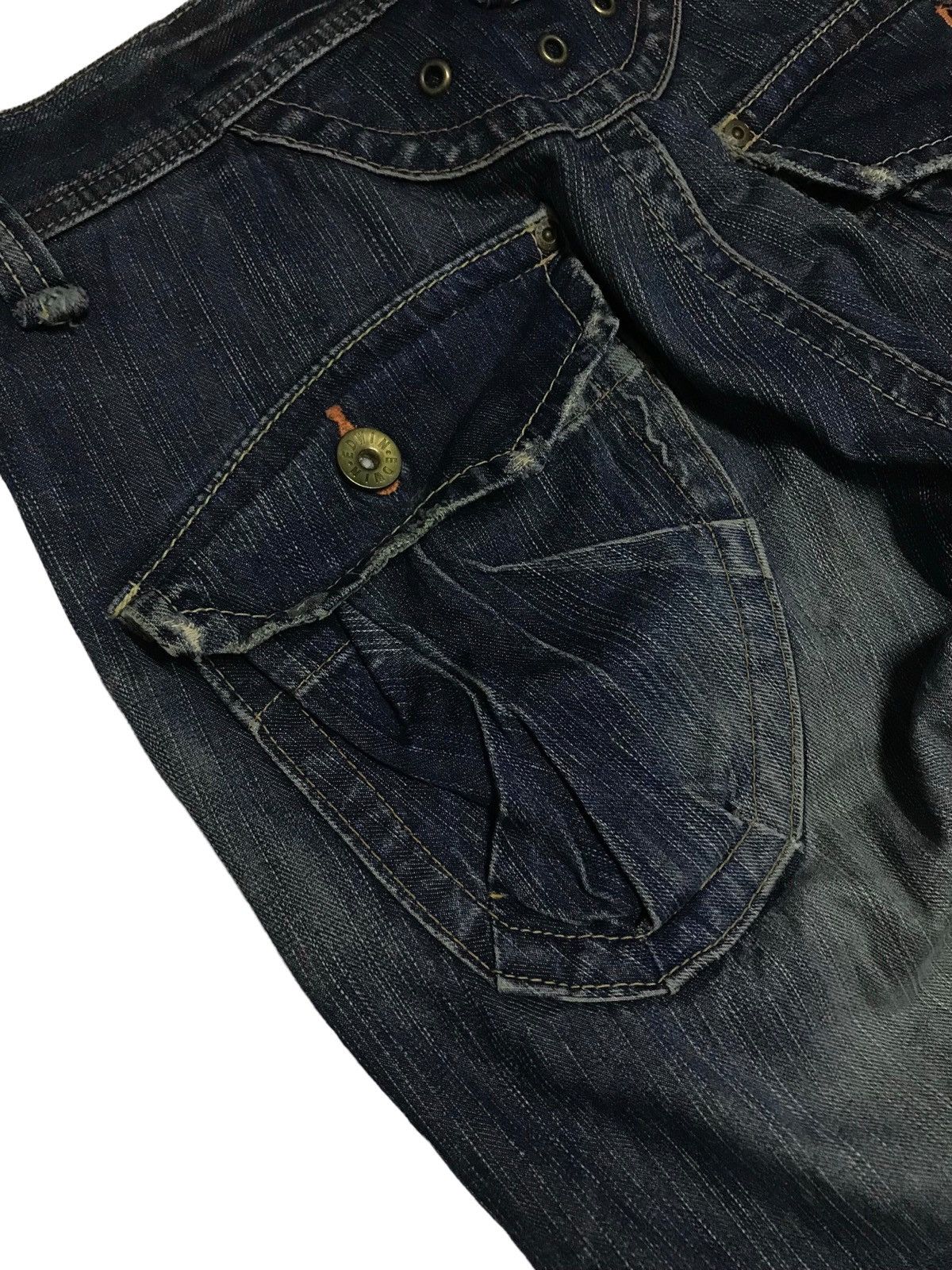 Hysteric Glamour × If Six Was Nine Extra Flared⚡Edwin 3D Front Pocket Distressed Denim Pants Size US 32 / EU 48 - 11 Thumbnail
