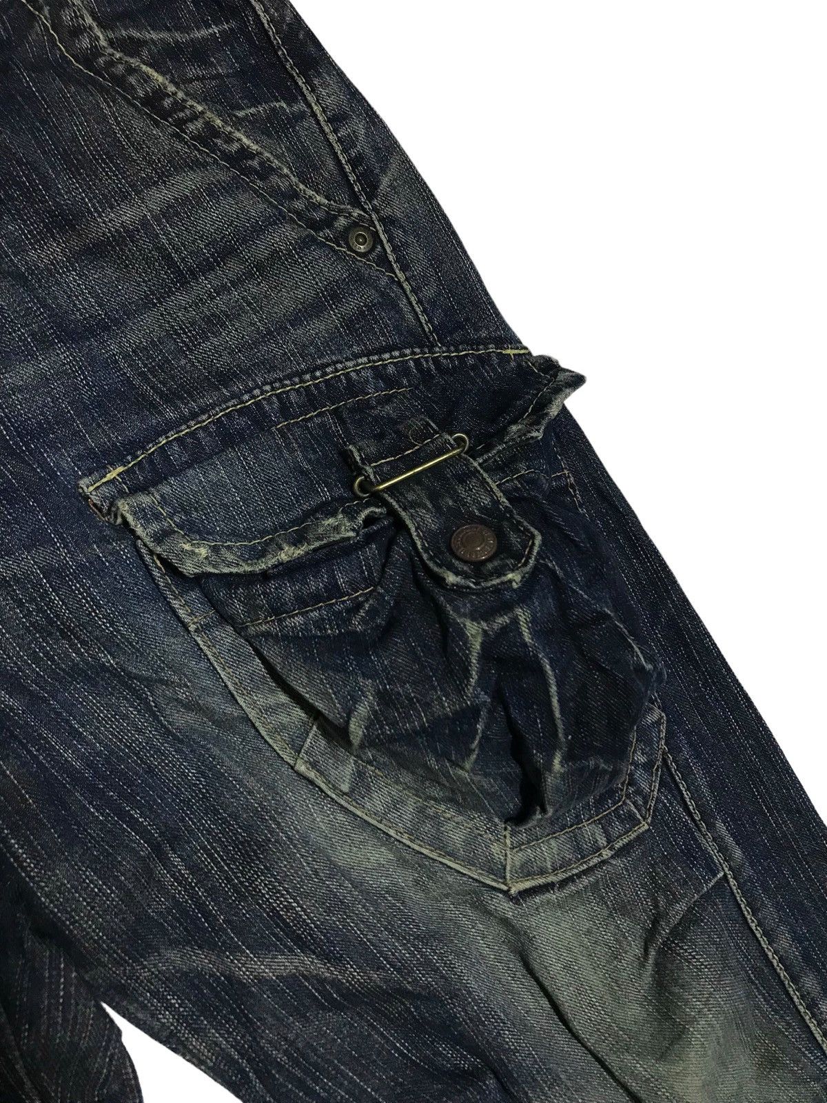 Hysteric Glamour × If Six Was Nine Extra Flared⚡Edwin 3D Front Pocket Distressed Denim Pants Size US 32 / EU 48 - 6 Thumbnail