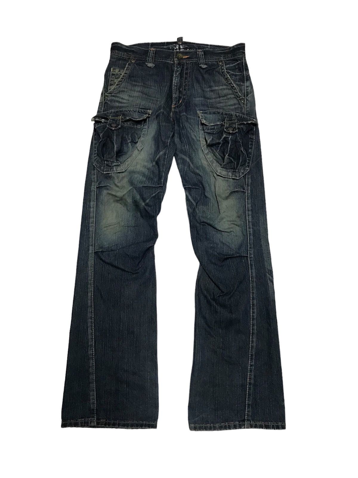 Hysteric Glamour × If Six Was Nine Extra Flared⚡Edwin 3D Front Pocket Distressed Denim Pants Size US 32 / EU 48 - 1 Thumbnail