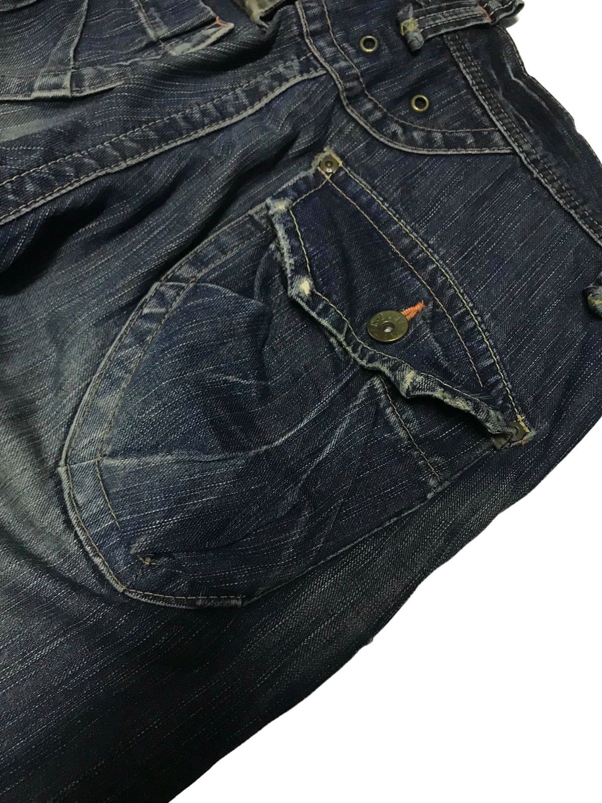 Hysteric Glamour × If Six Was Nine Extra Flared⚡Edwin 3D Front Pocket Distressed Denim Pants Size US 32 / EU 48 - 13 Thumbnail