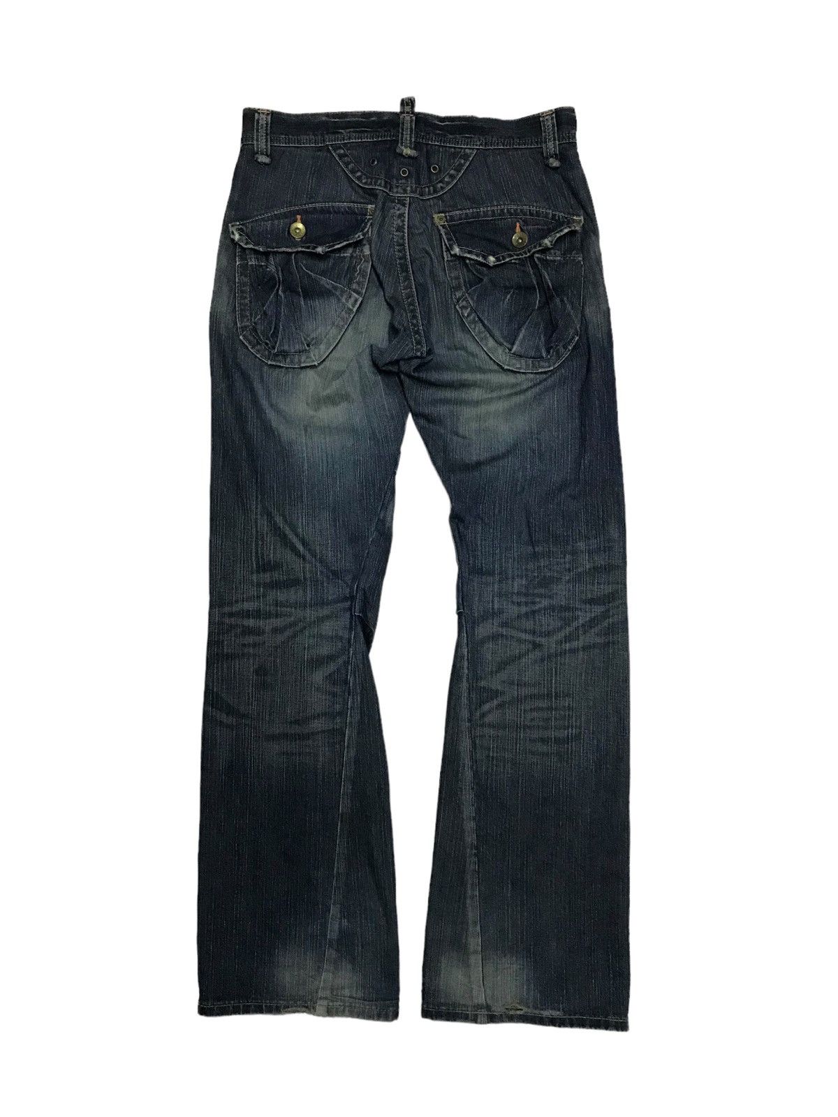 Hysteric Glamour × If Six Was Nine Extra Flared⚡Edwin 3D Front Pocket Distressed Denim Pants Size US 32 / EU 48 - 9 Thumbnail