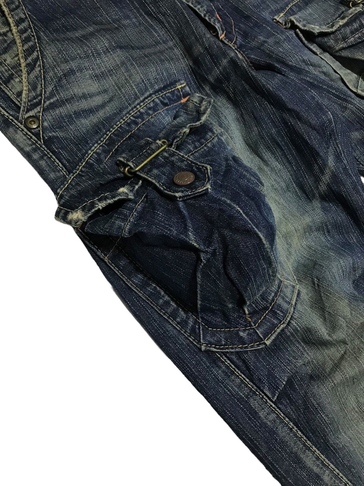 Hysteric Glamour × If Six Was Nine Extra Flared⚡Edwin 3D Front Pocket Distressed Denim Pants Size US 32 / EU 48 - 3 Thumbnail