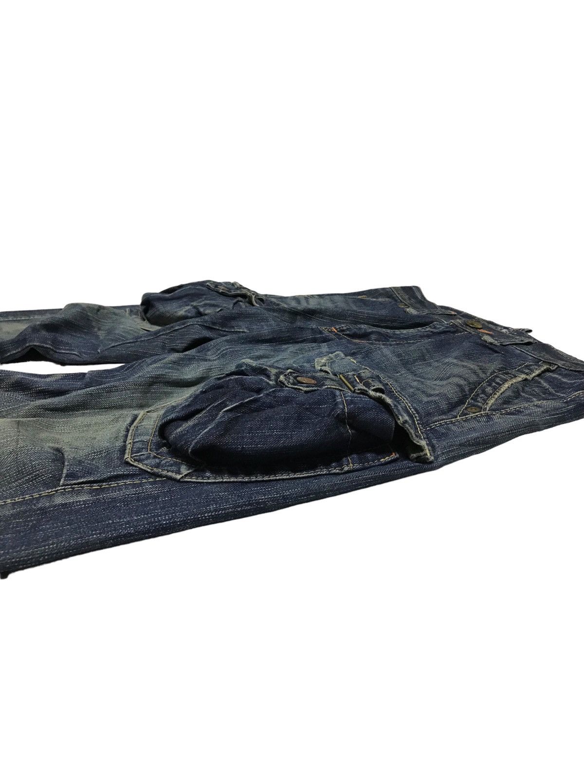 Hysteric Glamour × If Six Was Nine Extra Flared⚡Edwin 3D Front Pocket Distressed Denim Pants Size US 32 / EU 48 - 7 Thumbnail