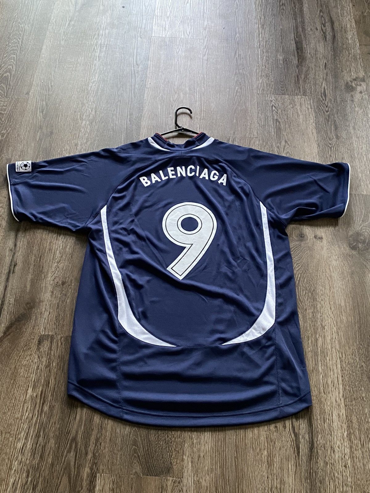 Balenciaga Men's Football Jersey Shirt Grey