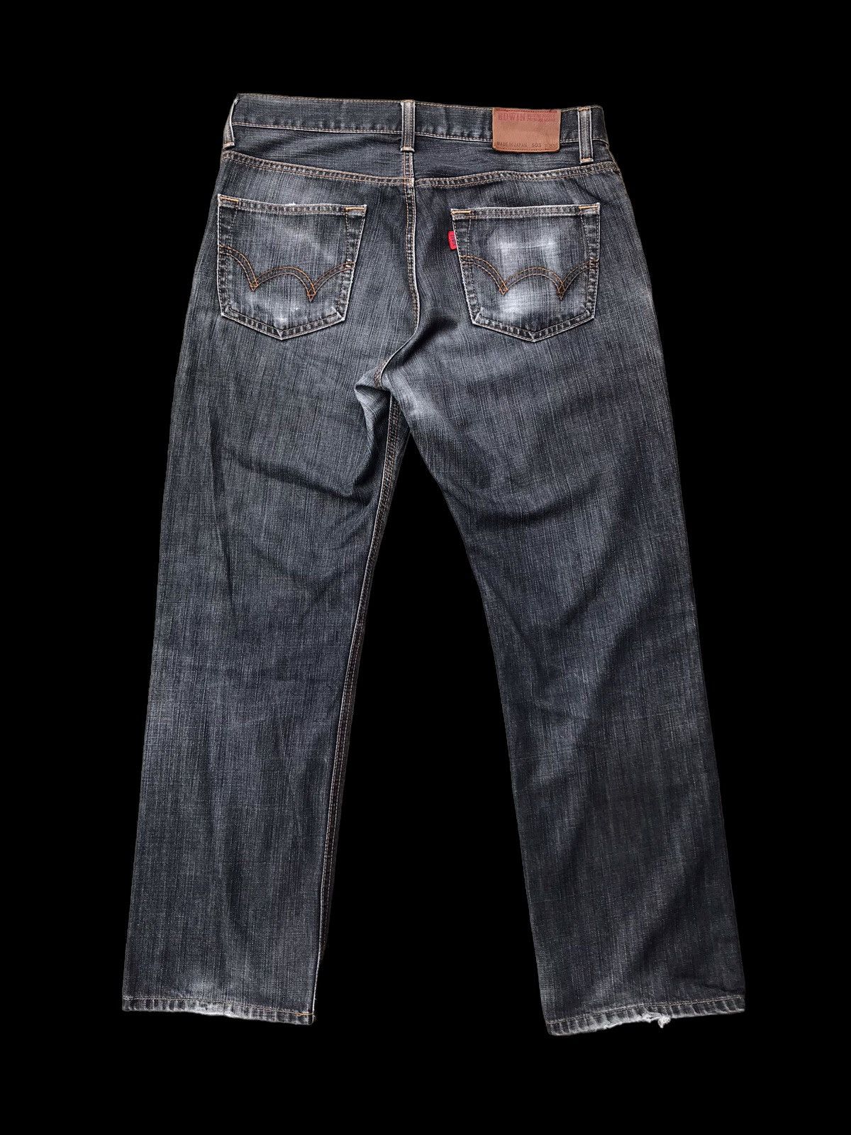 Hysteric Glamour × If Six Was Nine BAGGY⚡Washed Distressed Edwin 503 Premium Denim Jeans Pants Size US 33 - 7 Thumbnail