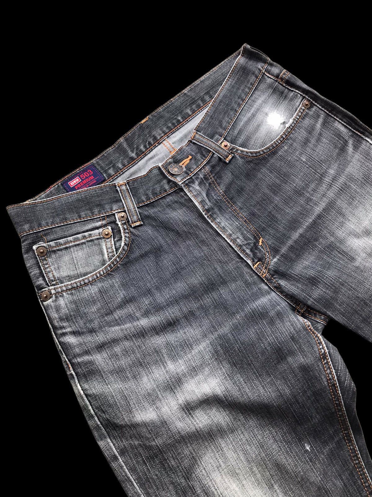 Hysteric Glamour × If Six Was Nine BAGGY⚡Washed Distressed Edwin 503 Premium Denim Jeans Pants Size US 33 - 12 Thumbnail