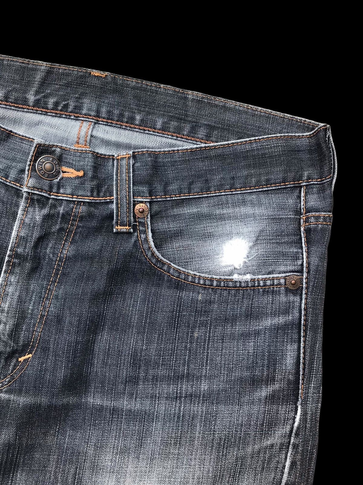 Hysteric Glamour × If Six Was Nine BAGGY⚡Washed Distressed Edwin 503 Premium Denim Jeans Pants Size US 33 - 6 Thumbnail