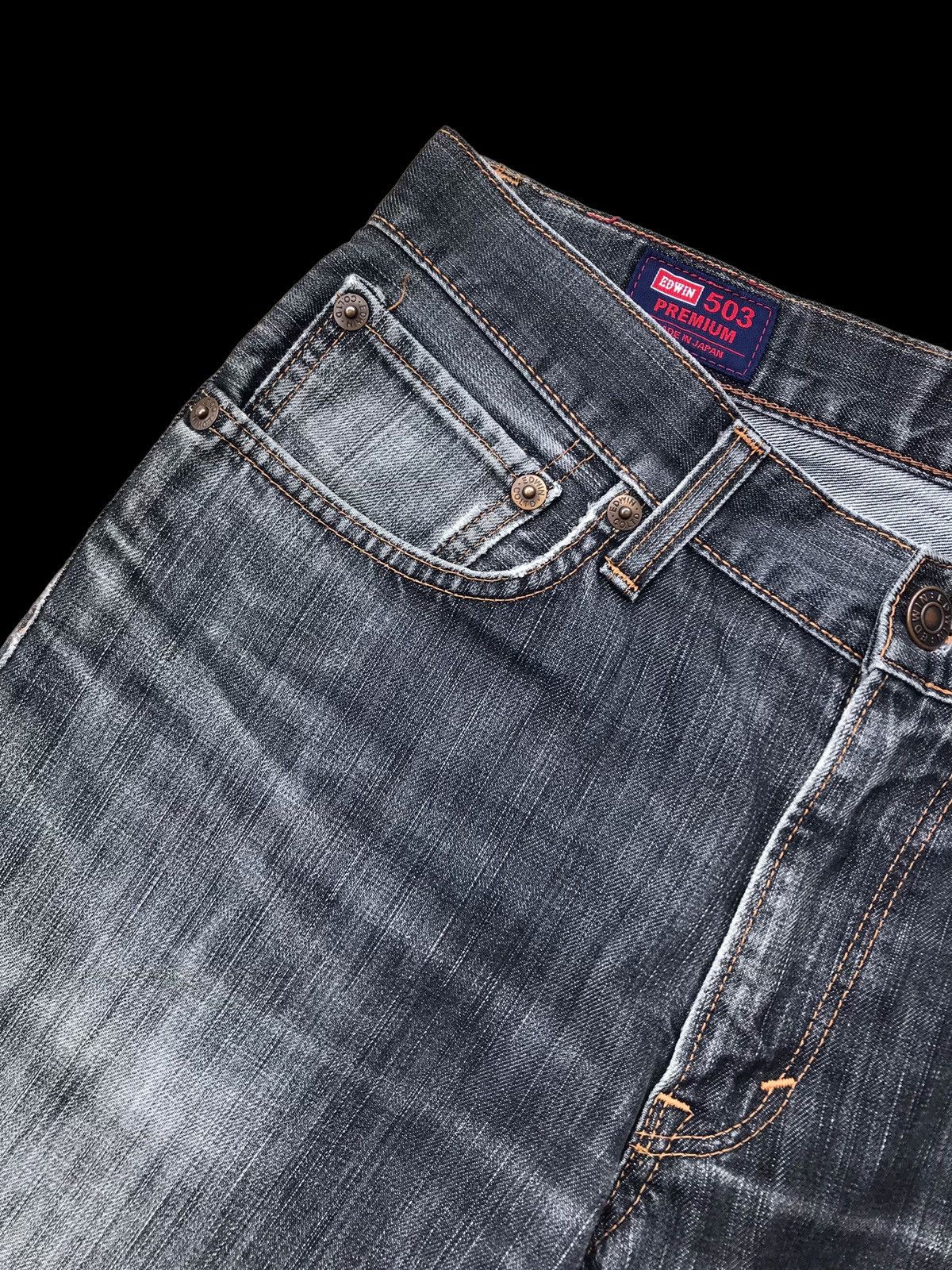 Hysteric Glamour × If Six Was Nine BAGGY⚡Washed Distressed Edwin 503 Premium Denim Jeans Pants Size US 33 - 5 Thumbnail