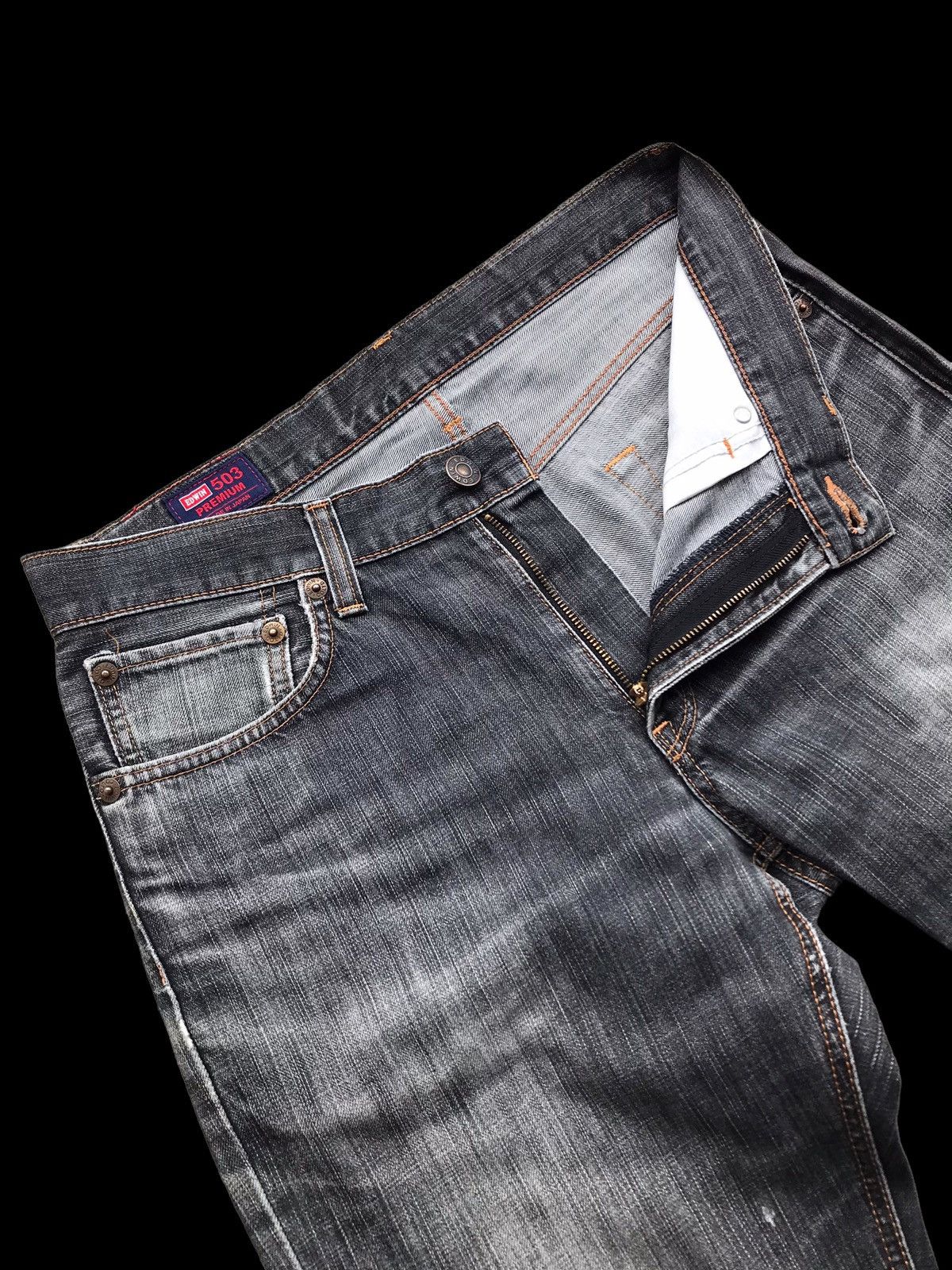 Hysteric Glamour × If Six Was Nine BAGGY⚡Washed Distressed Edwin 503 Premium Denim Jeans Pants Size US 33 - 13 Thumbnail