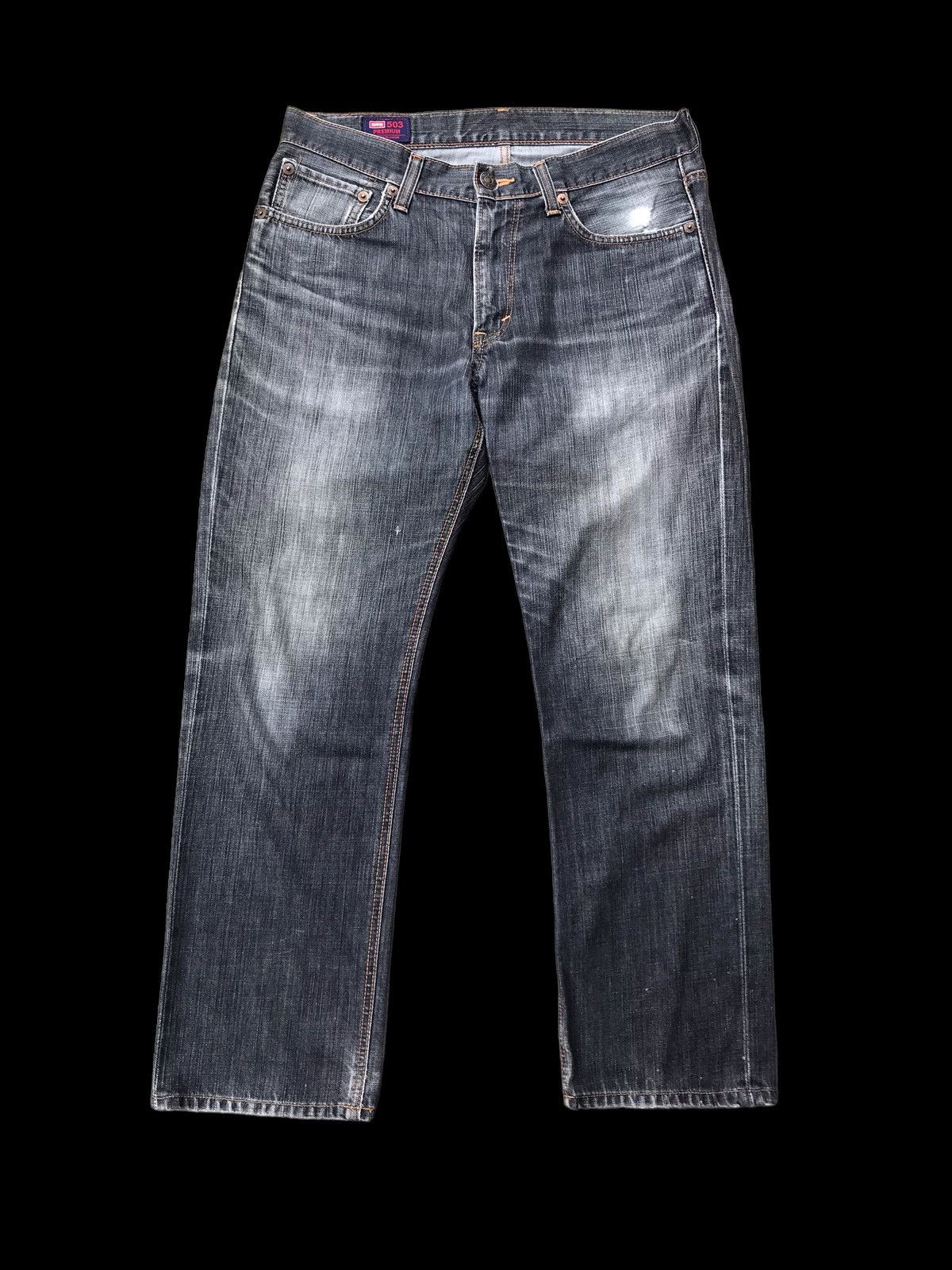 Hysteric Glamour × If Six Was Nine BAGGY⚡Washed Distressed Edwin 503 Premium Denim Jeans Pants Size US 33 - 2 Thumbnail