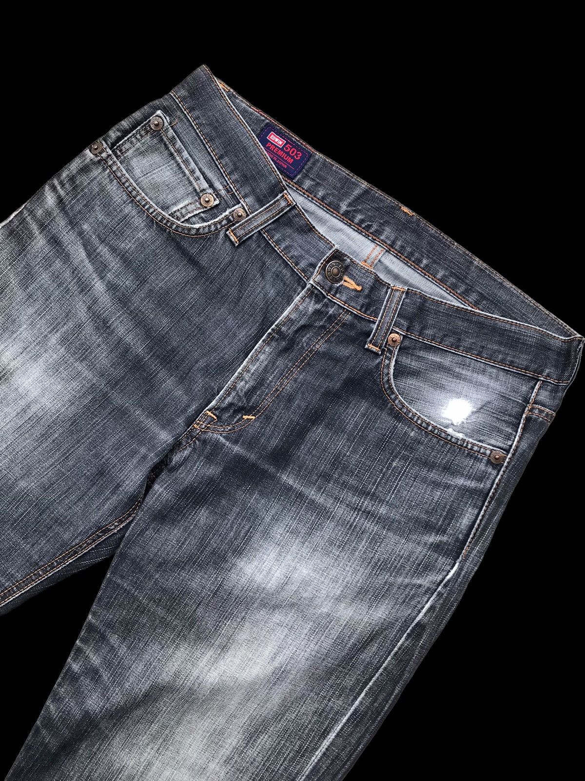 Hysteric Glamour × If Six Was Nine BAGGY⚡Washed Distressed Edwin 503 Premium Denim Jeans Pants Size US 33 - 4 Thumbnail