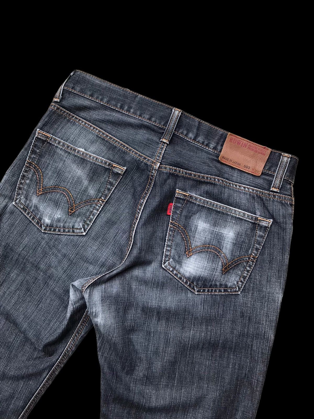 Hysteric Glamour × If Six Was Nine BAGGY⚡Washed Distressed Edwin 503 Premium Denim Jeans Pants Size US 33 - 9 Thumbnail